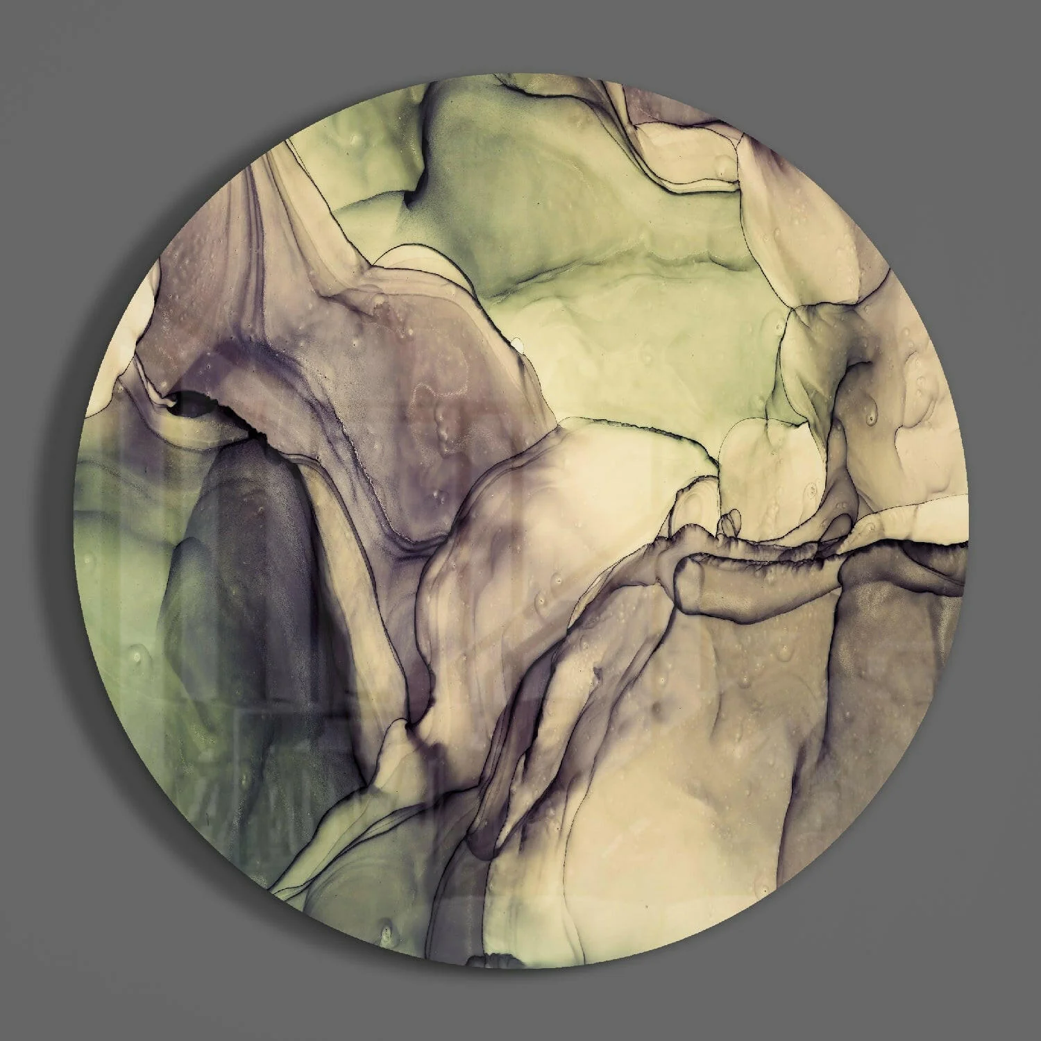 Green Marble Glass Wall Art - Image 3