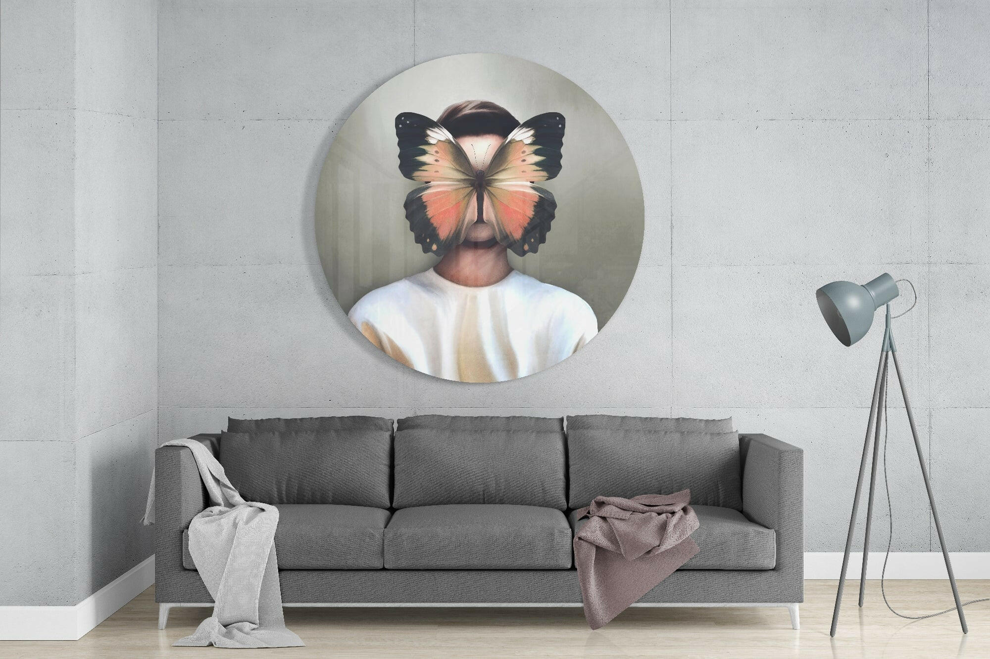 Butterfly Dreams Glass Wall Art - Image 2
