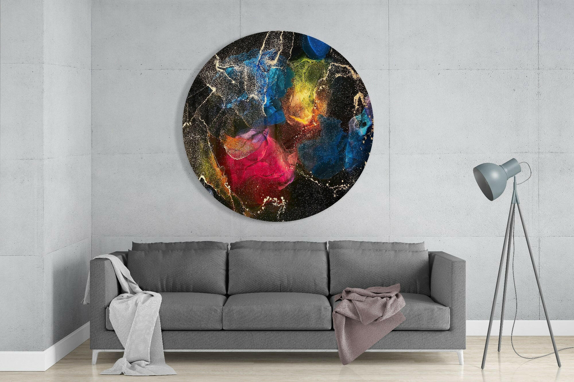 Color Explosion Glass Wall Art - Image 2