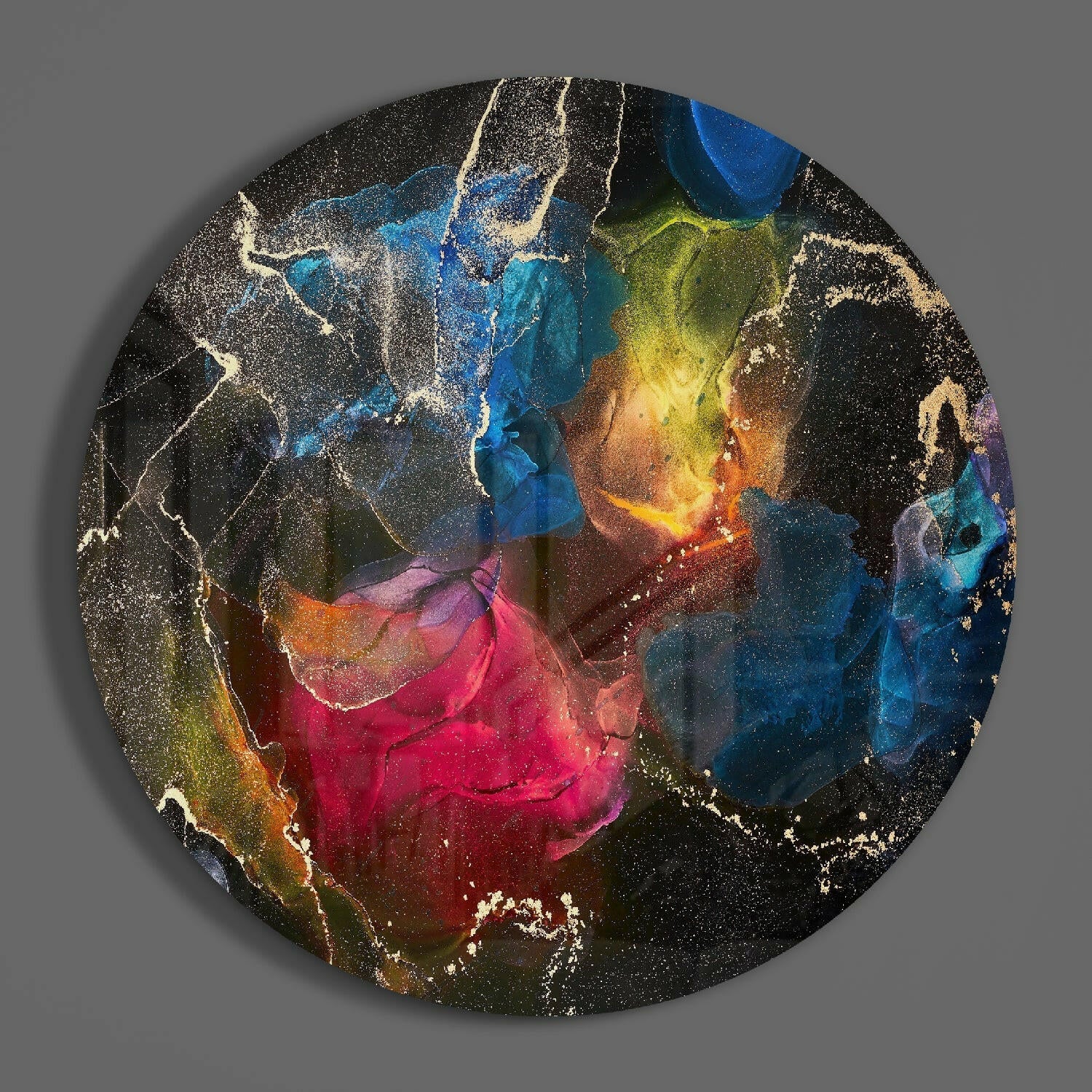 Color Explosion Glass Wall Art - Image 3