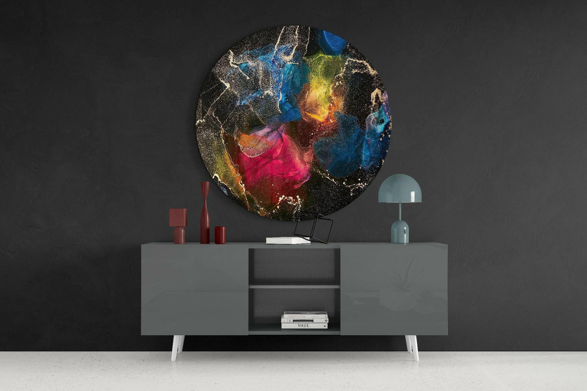 Color Explosion Glass Wall Art - Image 4