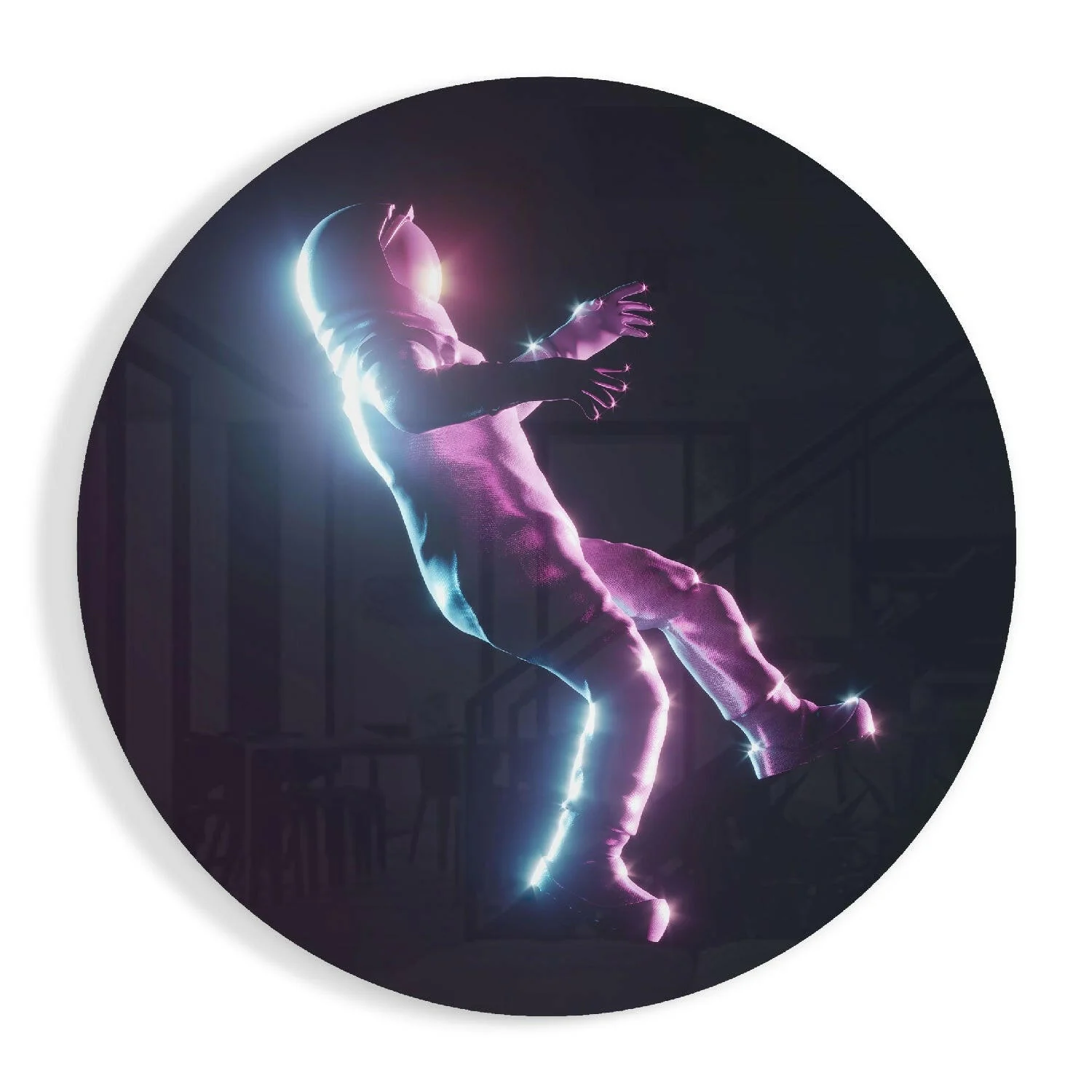 Astronaut Glass Wall Art