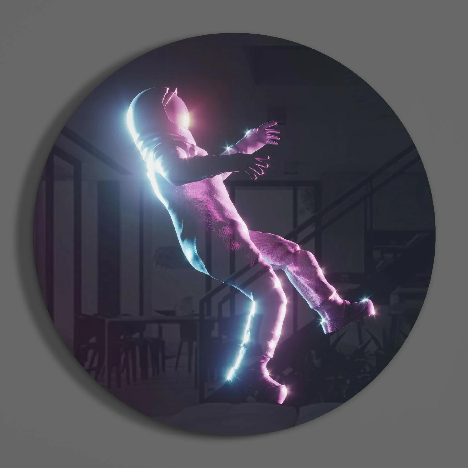 Astronaut Glass Wall Art - Image 3