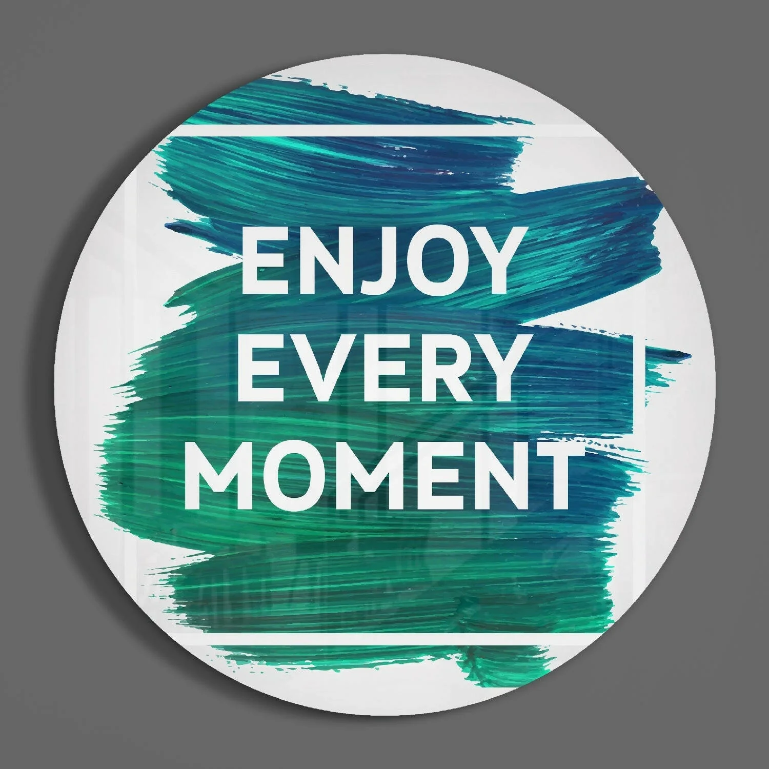 “Enjoy Every Moment” Glass Wall Art - Image 3
