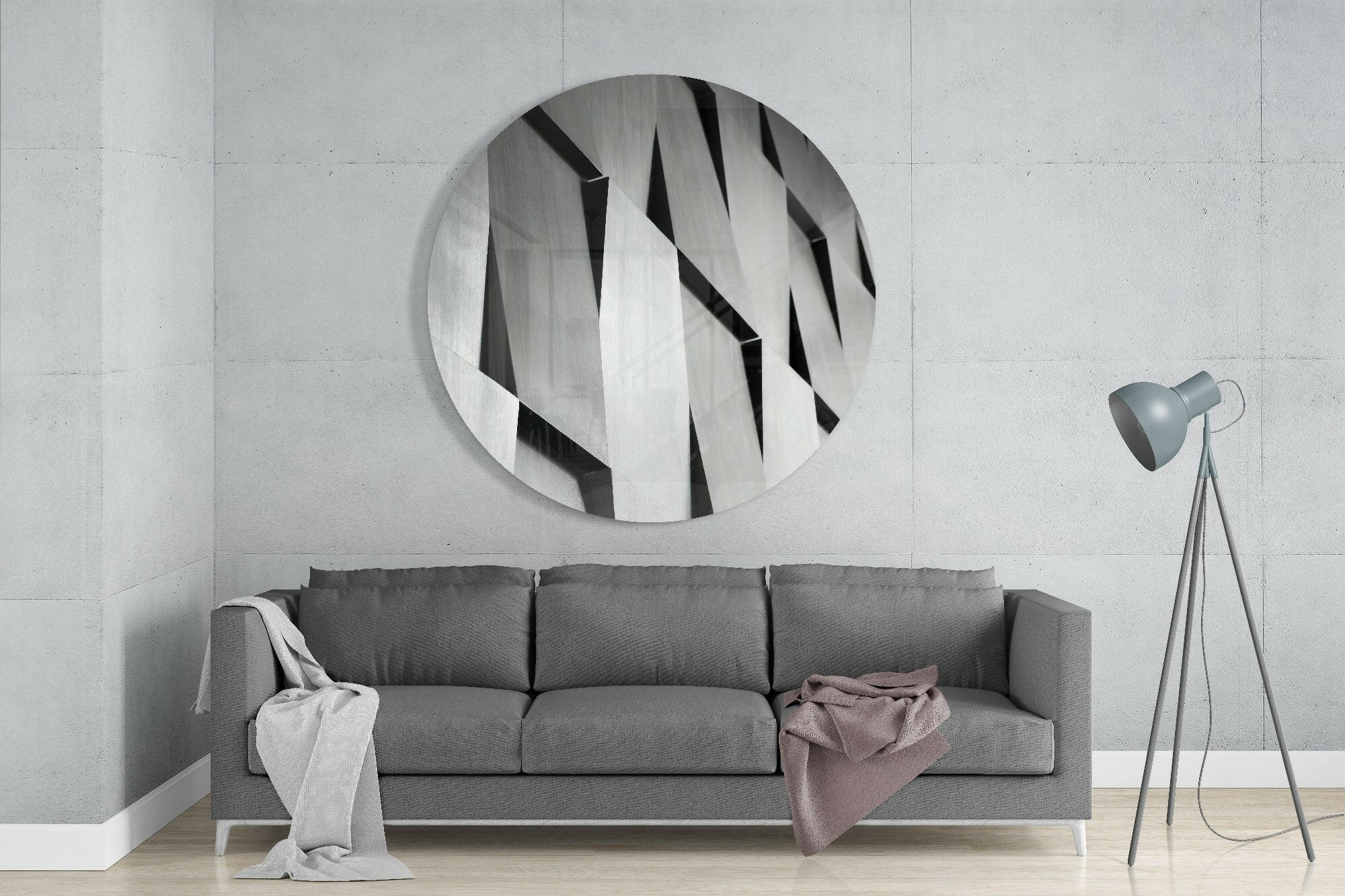 Abstract Glass Wall Art - Image 2