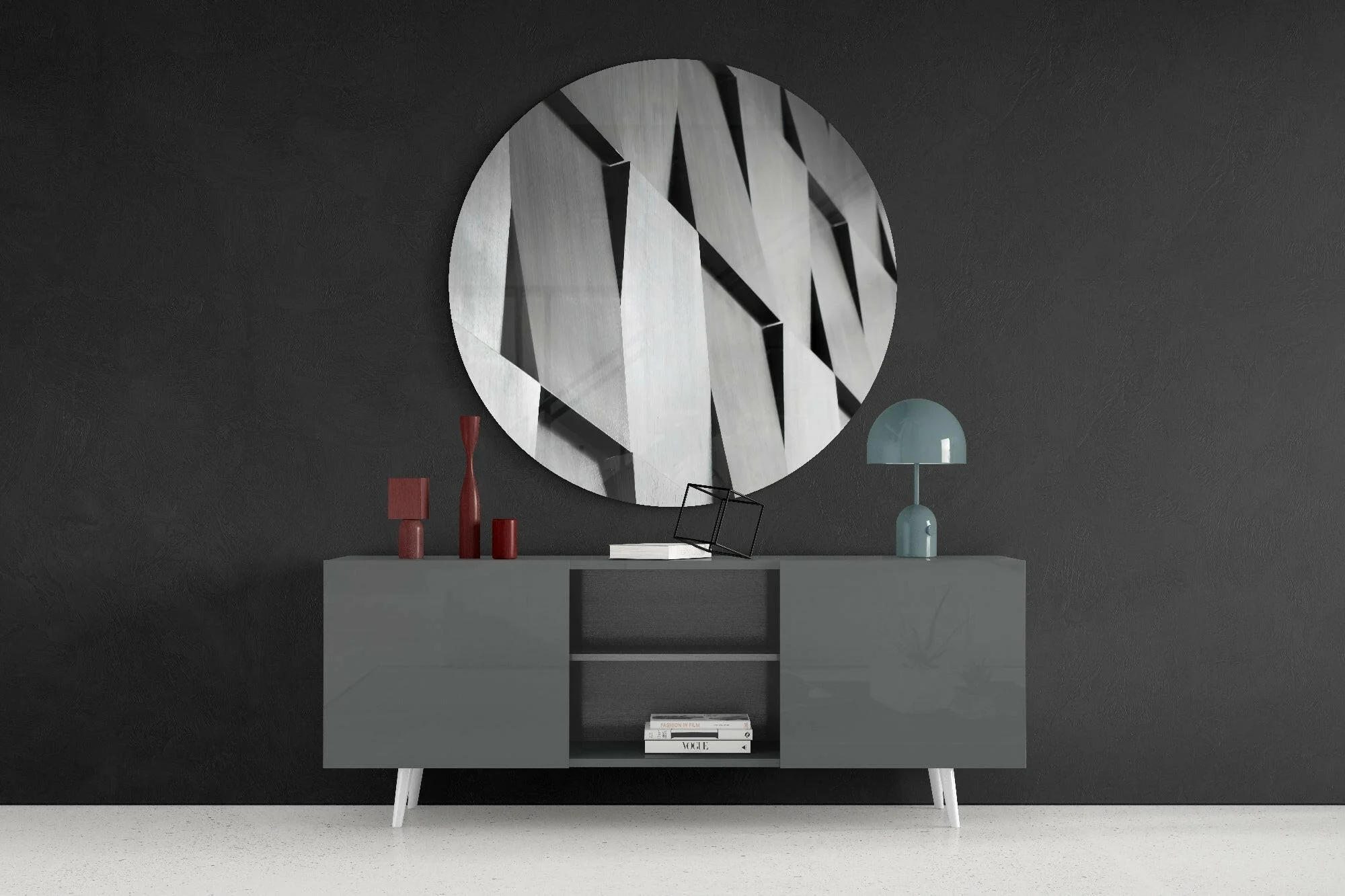 Abstract Glass Wall Art - Image 4
