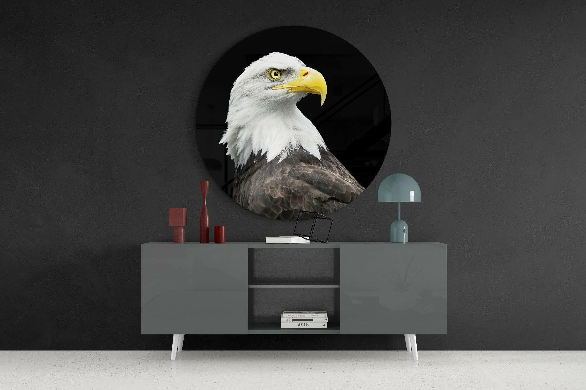Eagle Glass Wall Art - Image 4