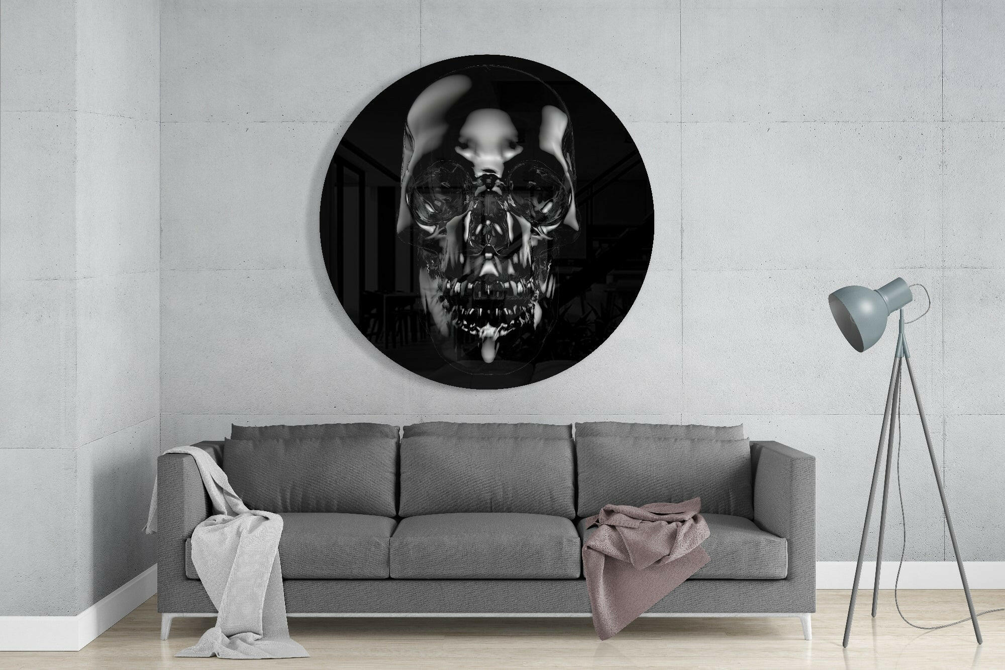 Skull Glass Wall Art - Image 2