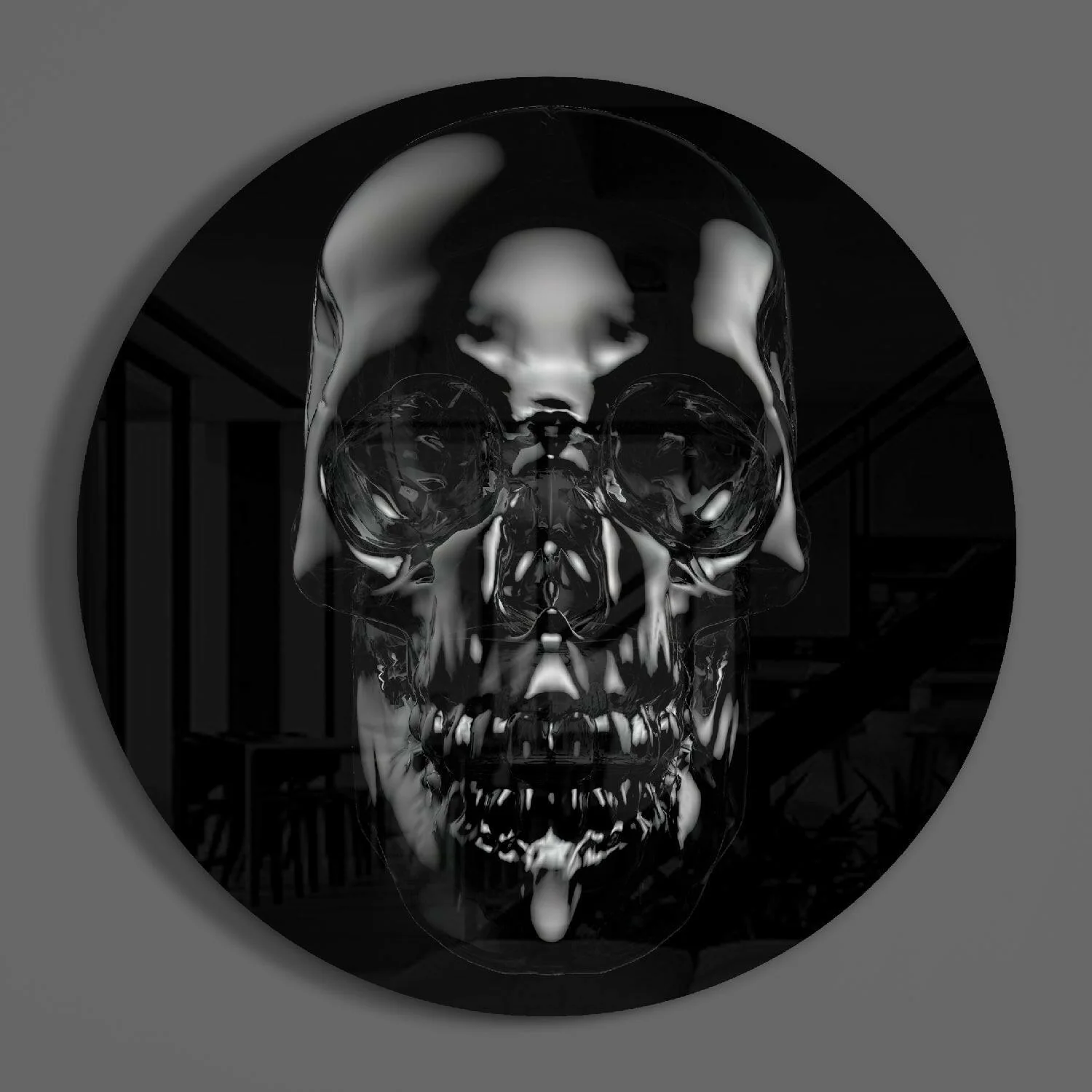 Skull Glass Wall Art - Image 3