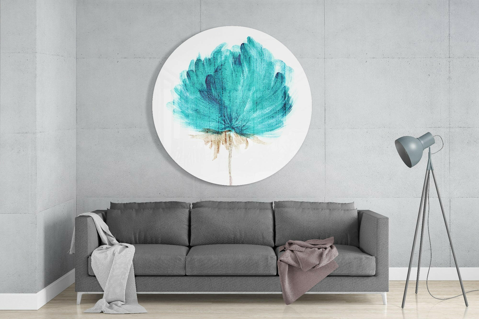 Flower Glass Wall Art - Image 2