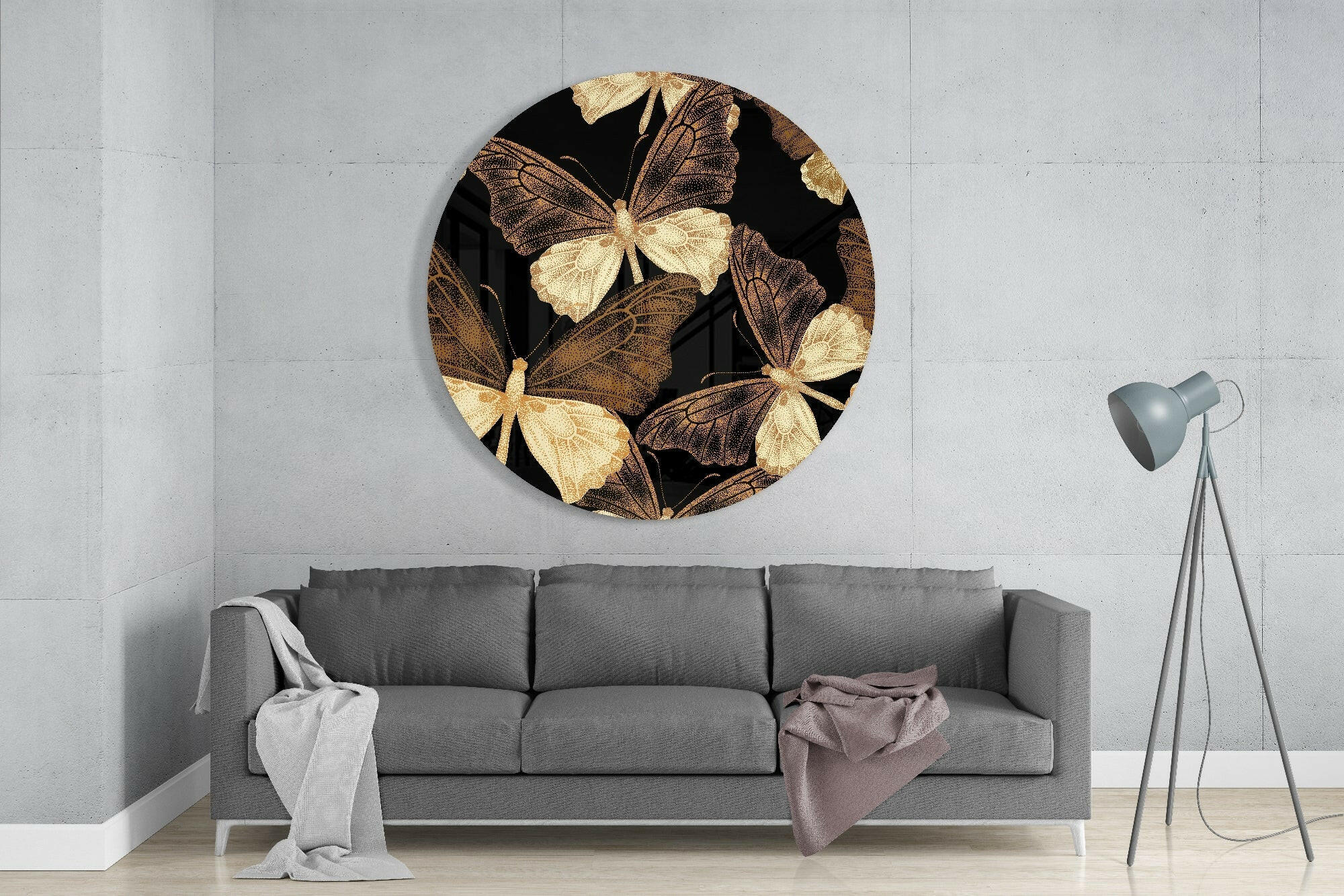 Butterflies Glass Wall Art - Image 2