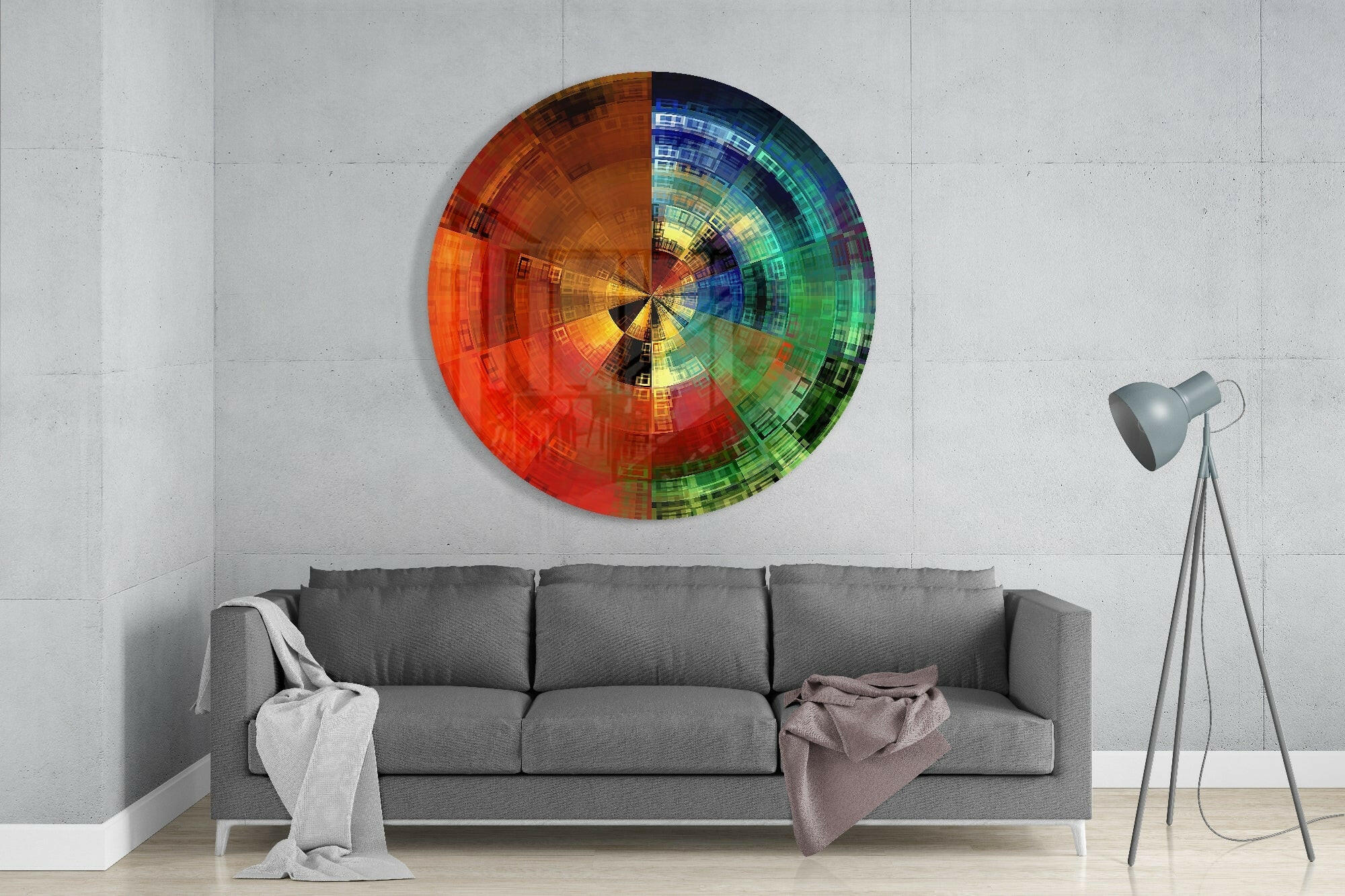 Color Wheel Glass Wall Art - Image 2