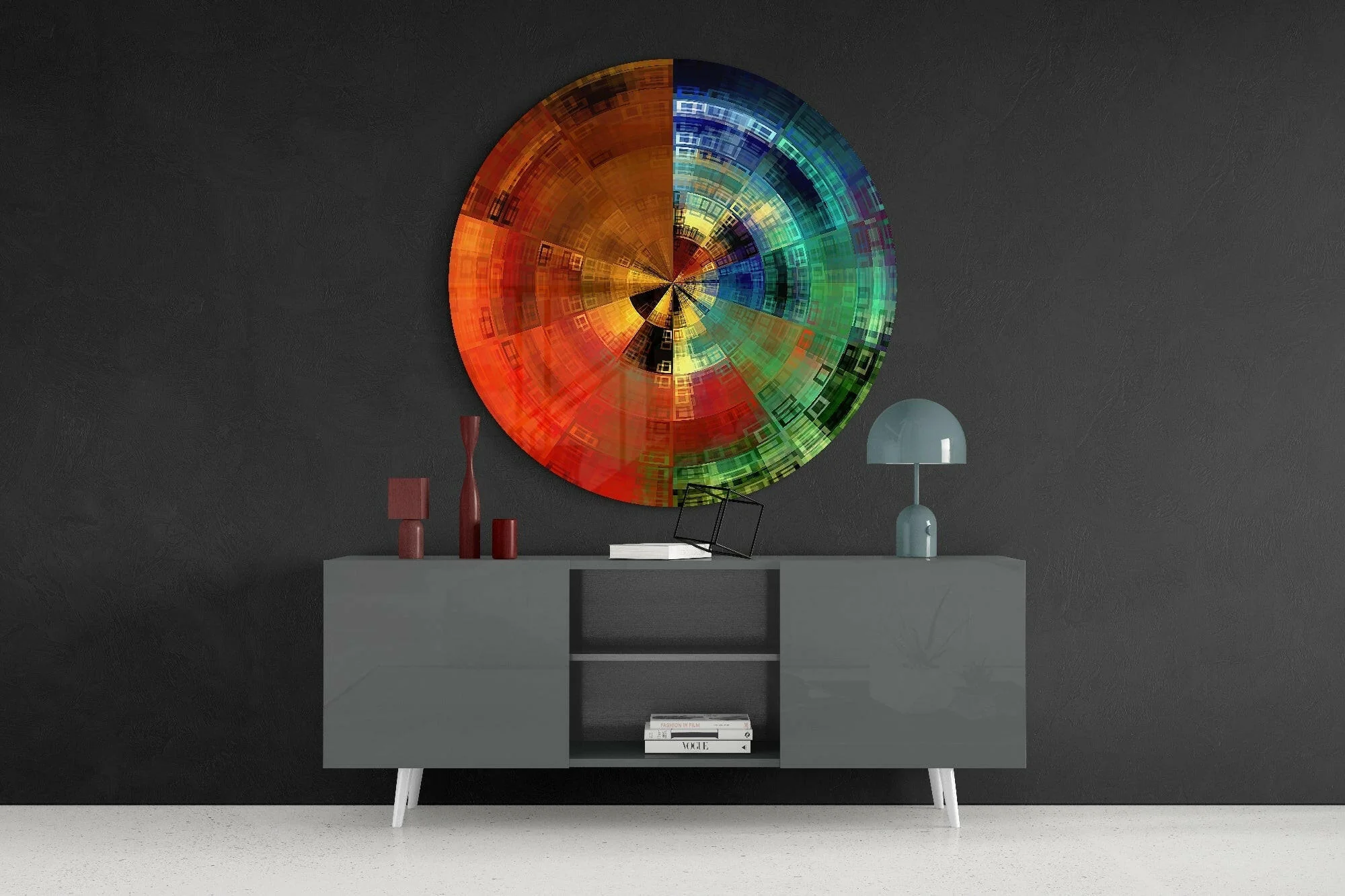 Color Wheel Glass Wall Art - Image 4