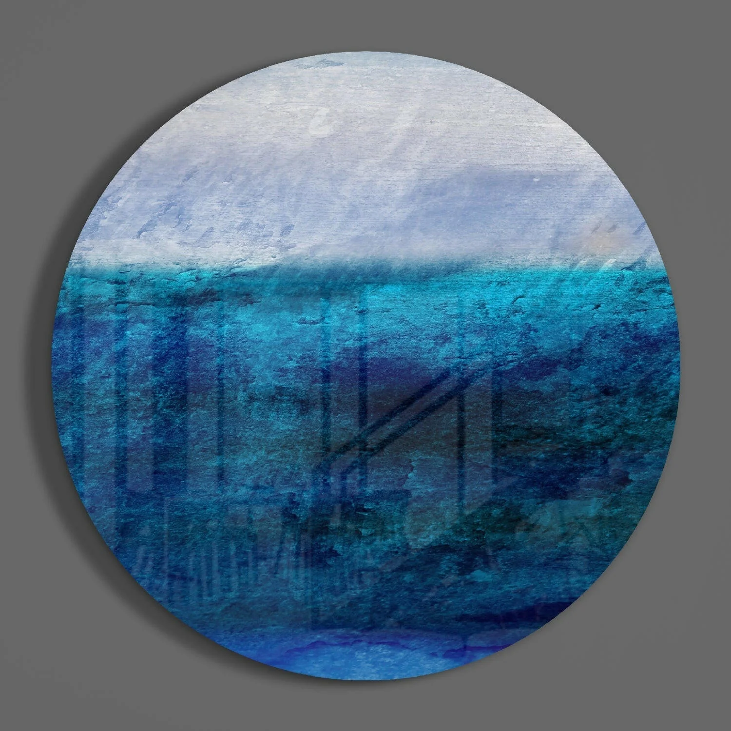 Blue Tones Glass Wall Art - Image 3