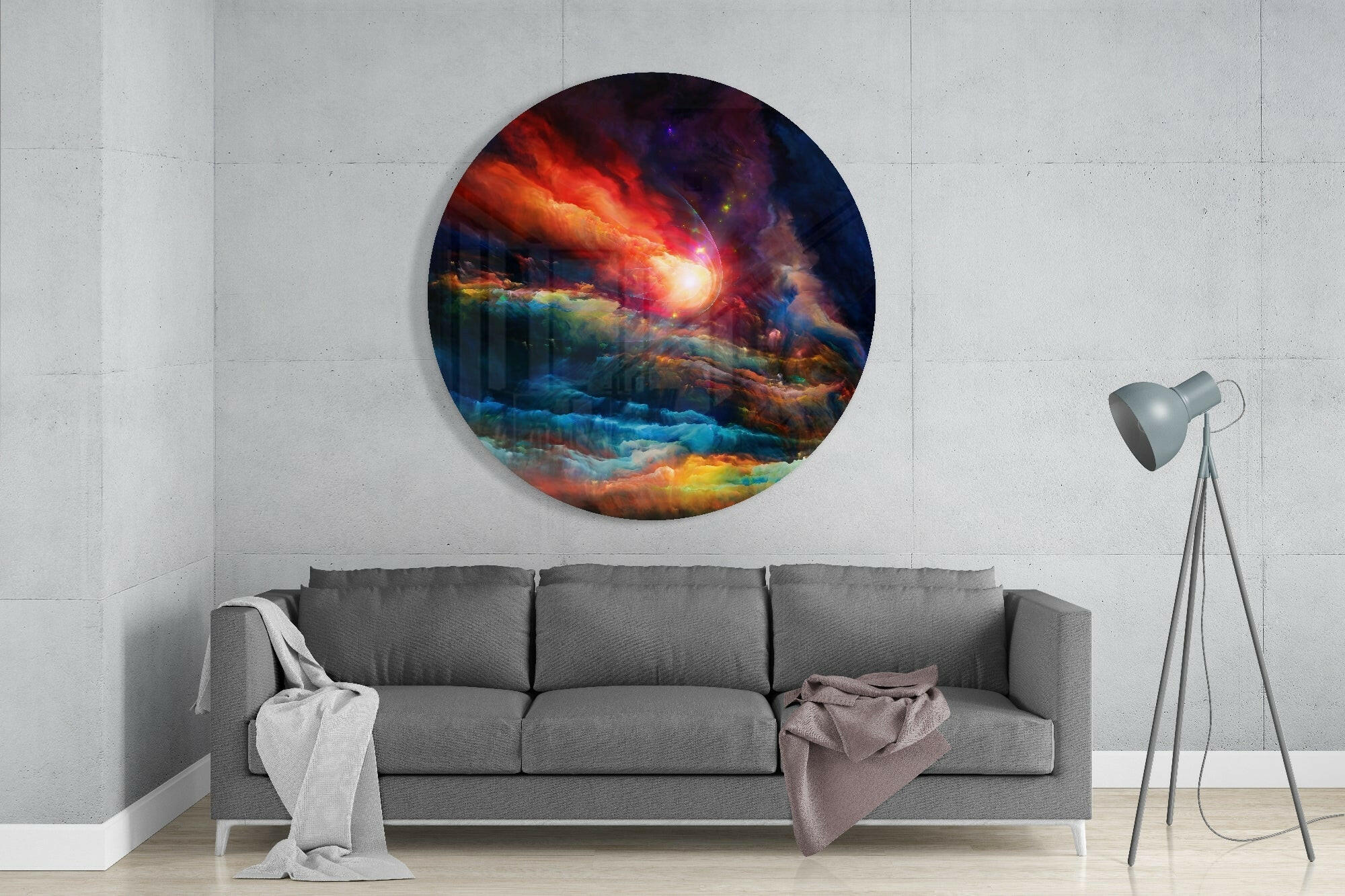 Colors in Space Glass Wall Art - Image 2