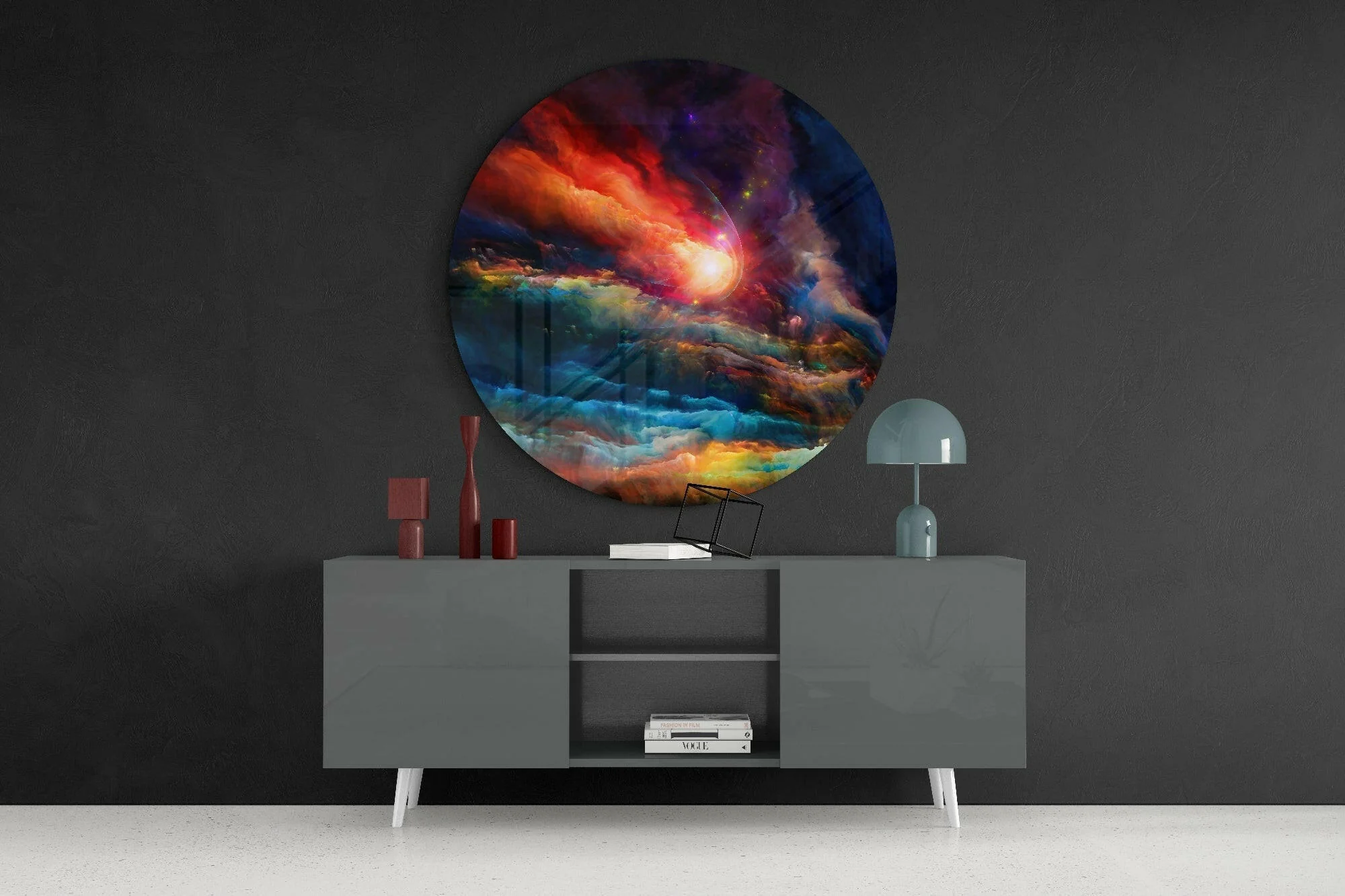Colors in Space Glass Wall Art - Image 4