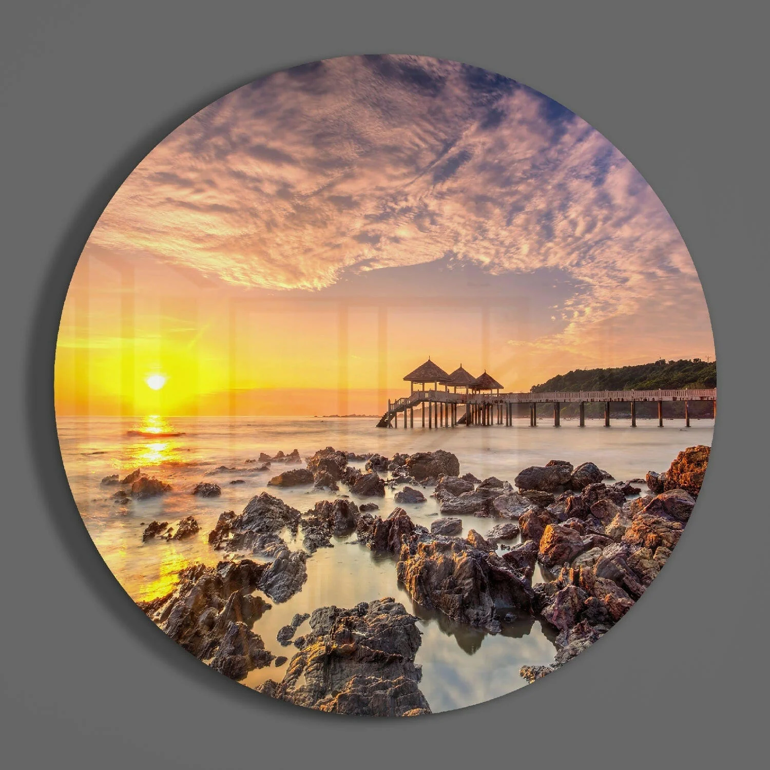 Sunrise Glass Wall Art - Image 3