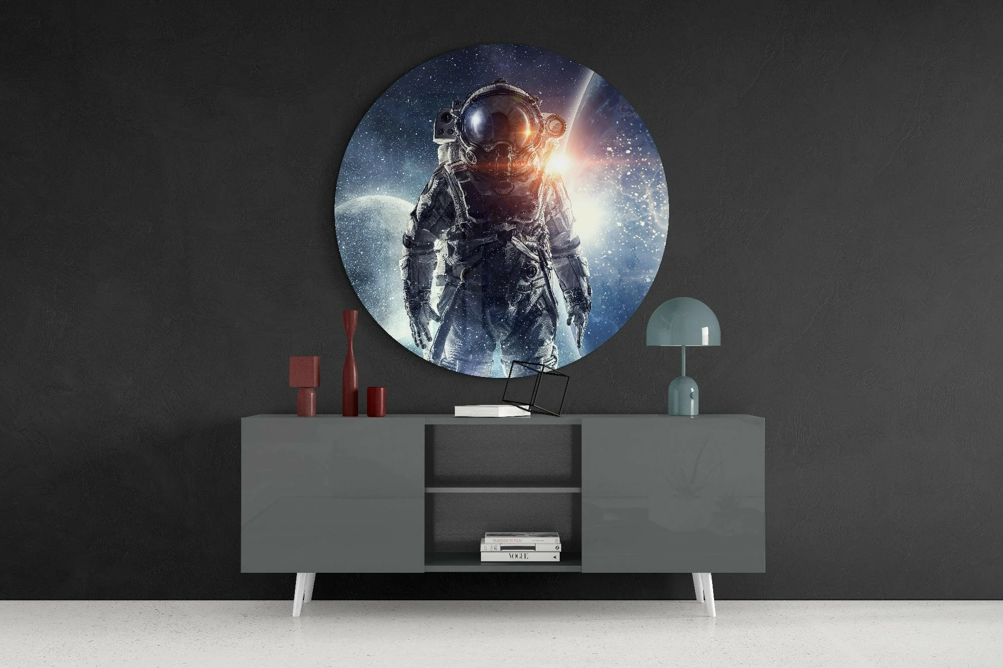 Astronaut Glass Wall Art - Image 4