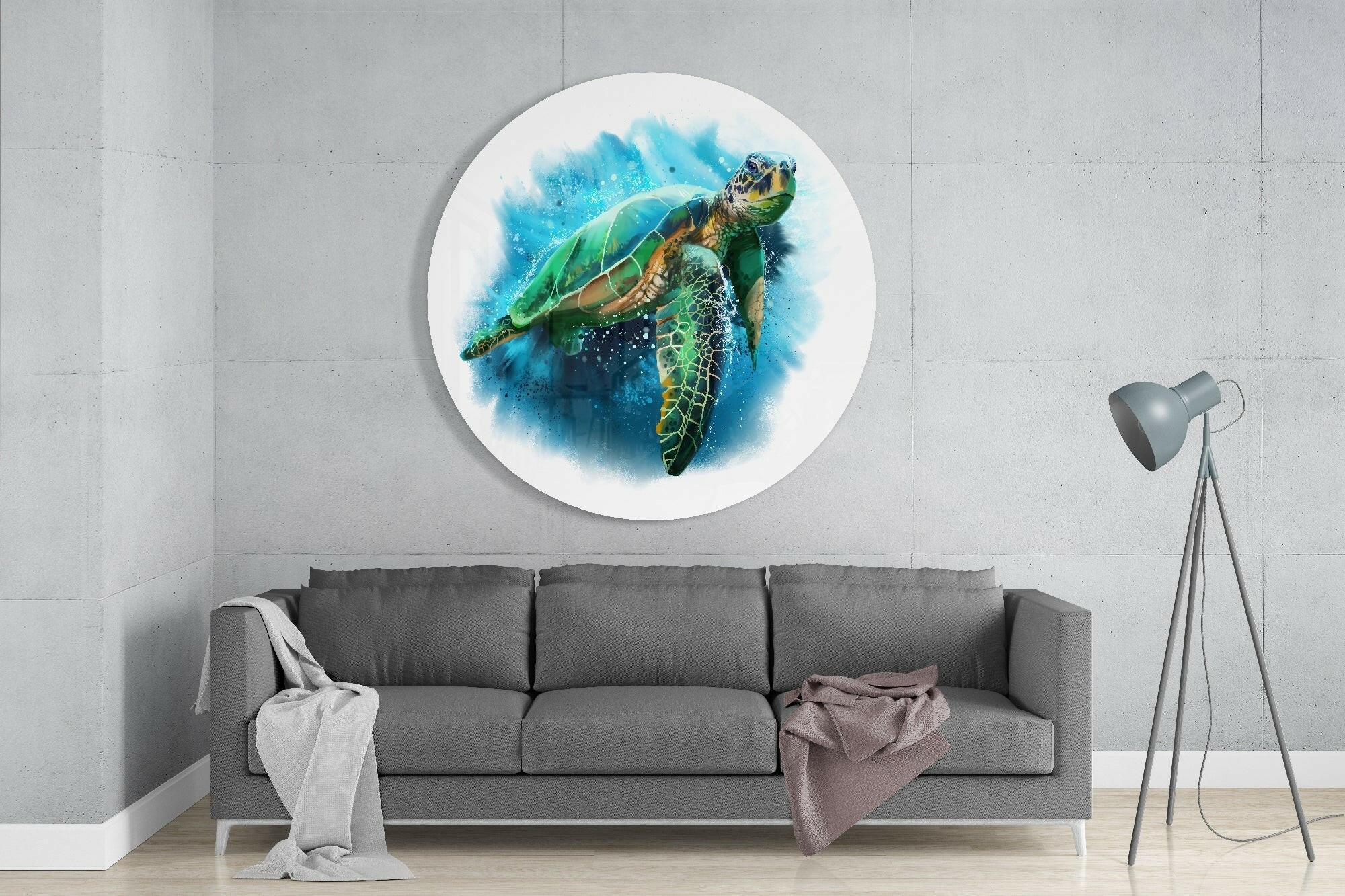 Caretta Caretta Glass Wall Art - Image 2