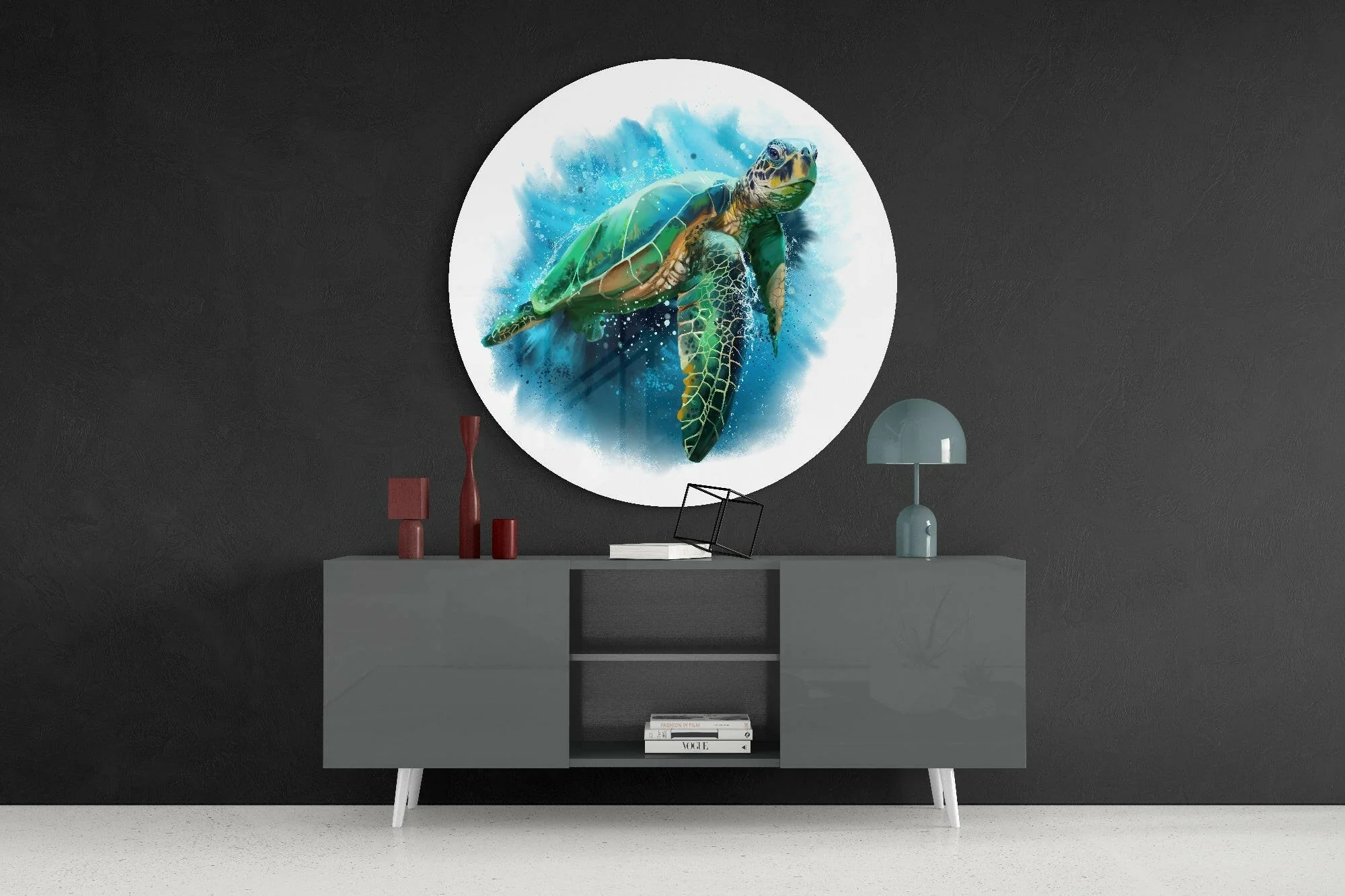 Caretta Caretta Glass Wall Art - Image 4