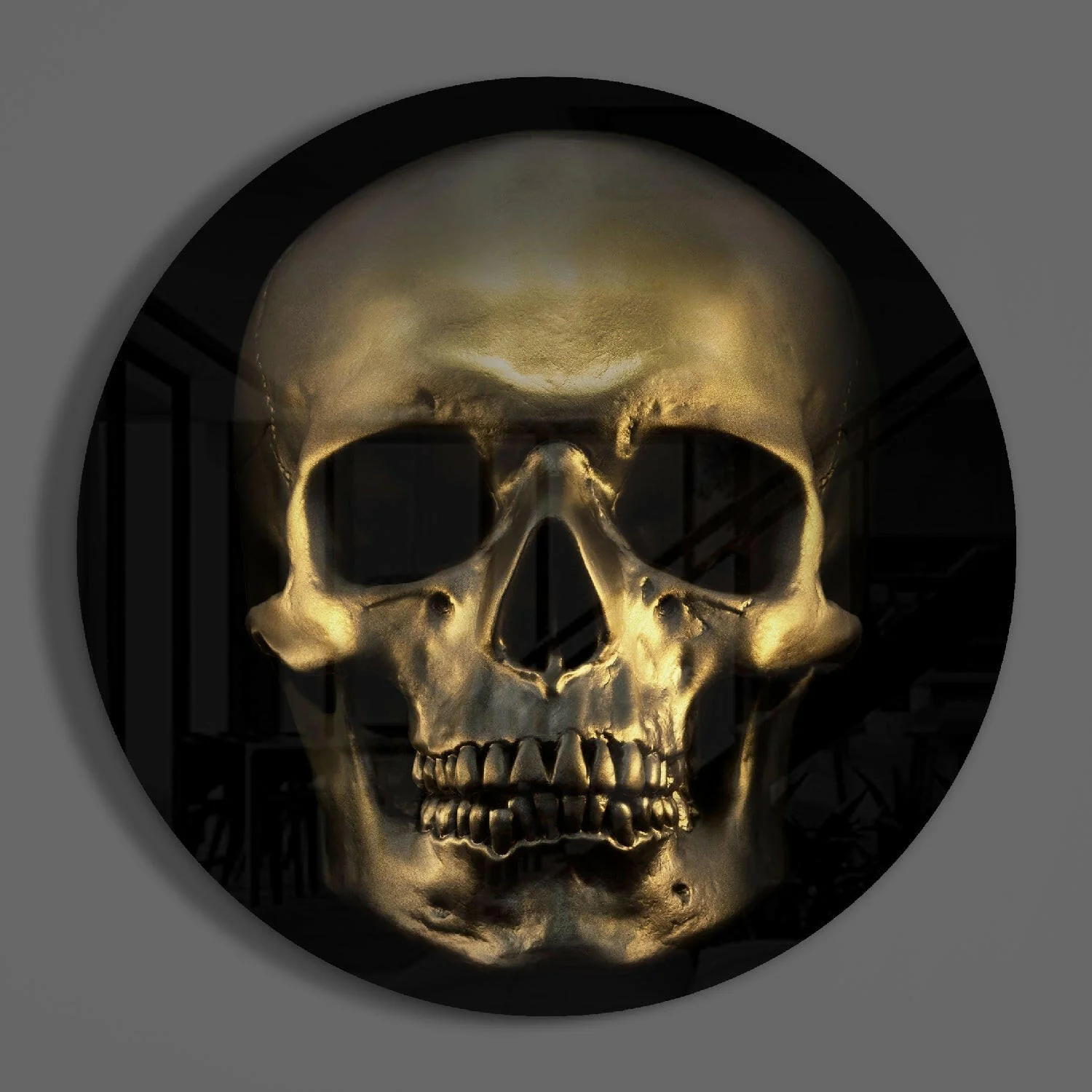 Skull Glass Wall Art - Image 3