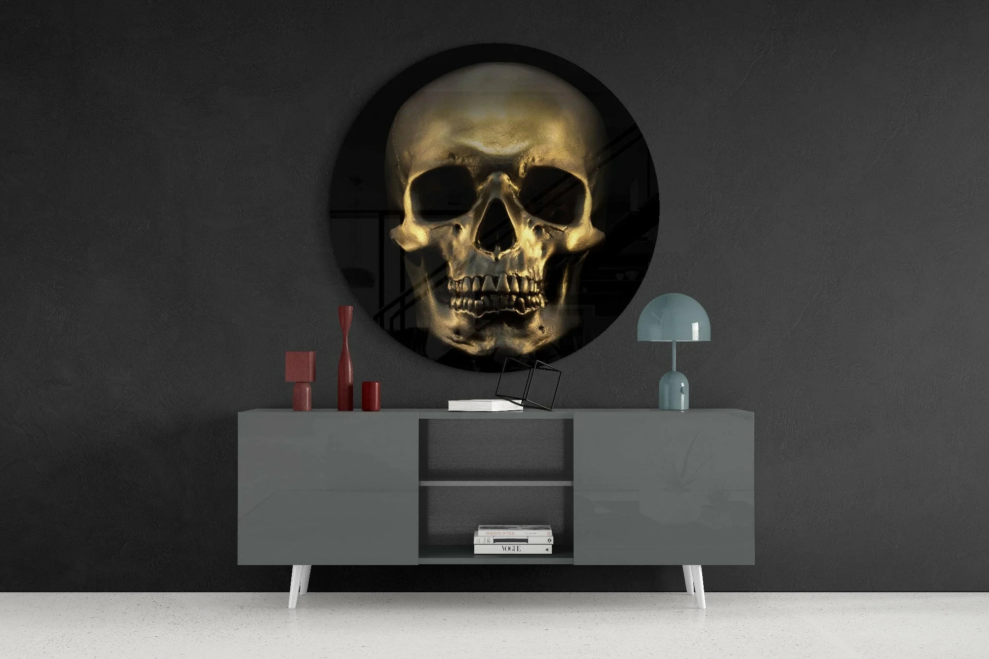 Skull Glass Wall Art - Image 4
