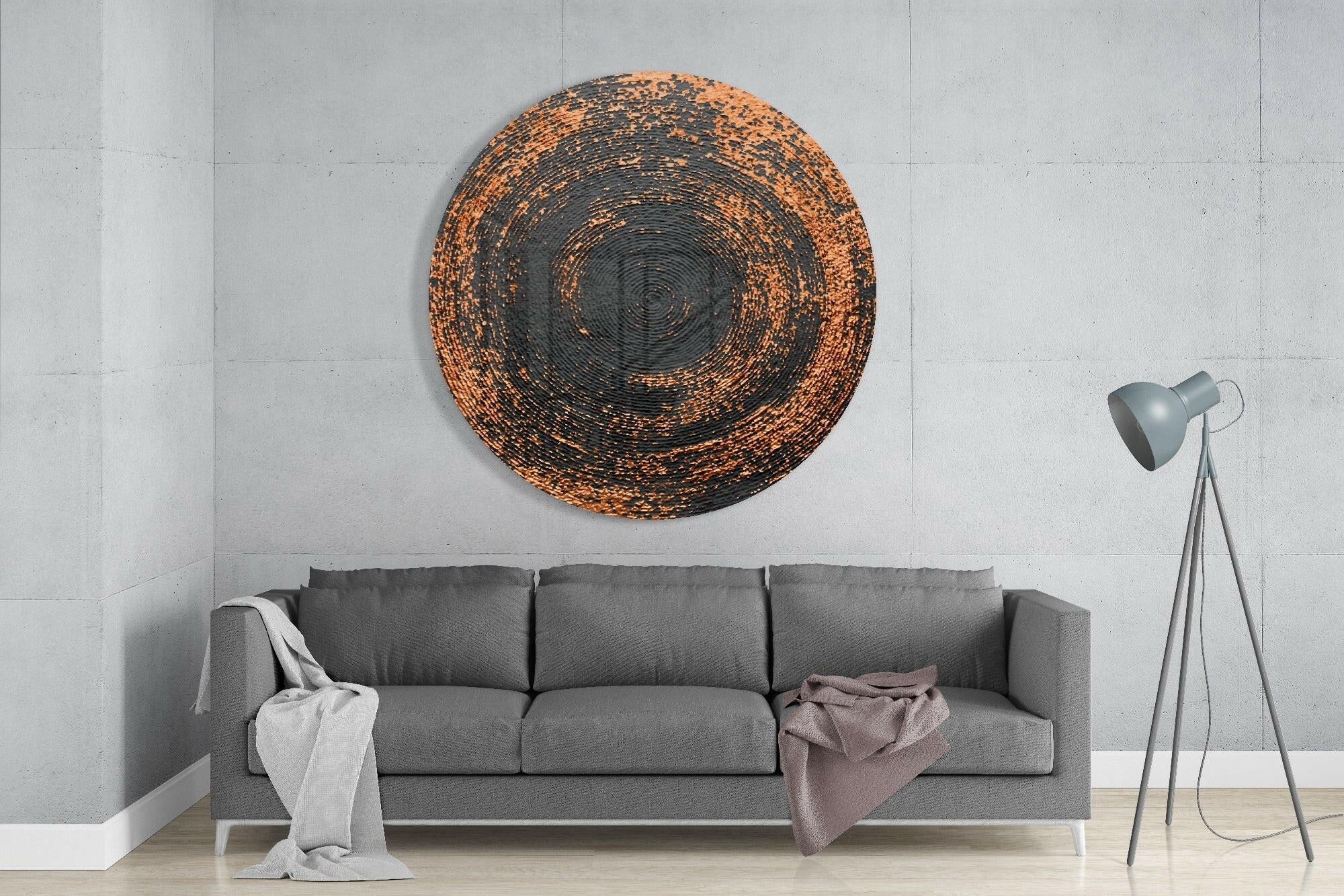 Abstract Loop Glass Wall Art - Image 2