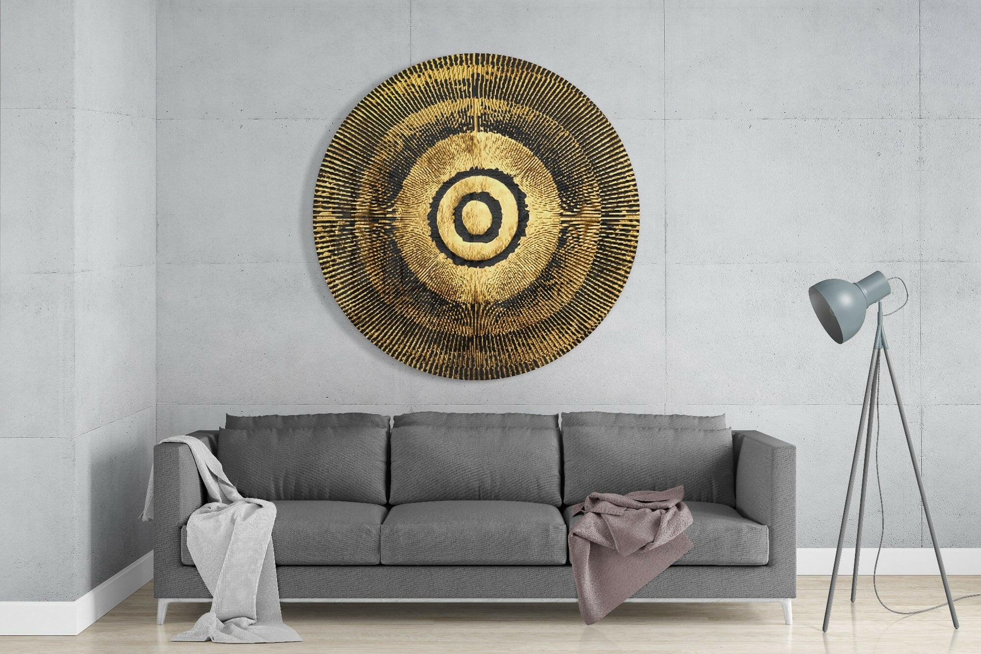 Abstract Loop Glass Wall Art - Image 2
