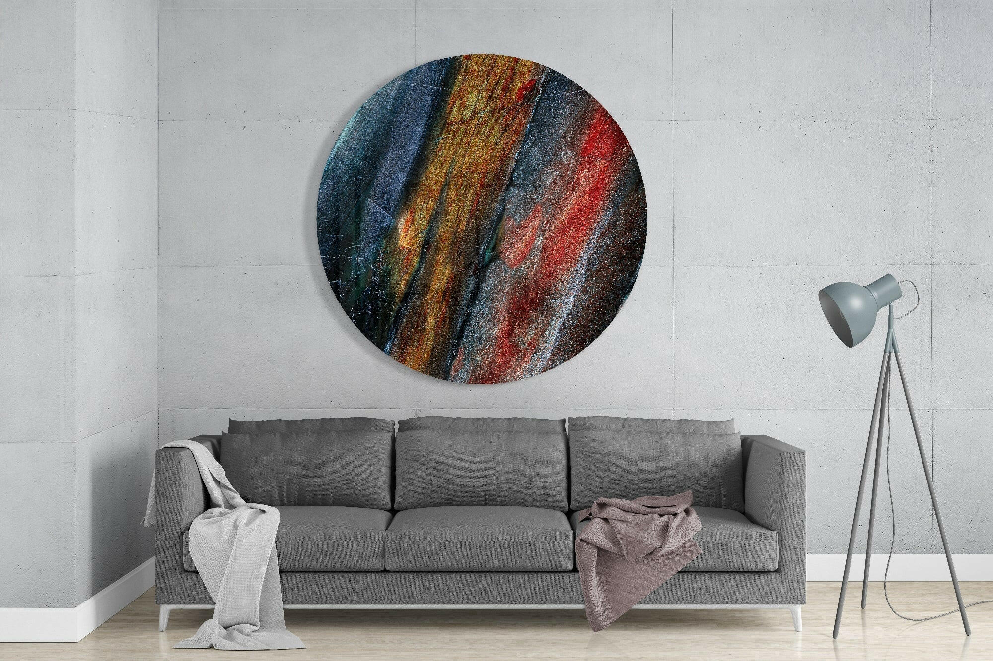 Abstract Glass Wall Art - Image 2