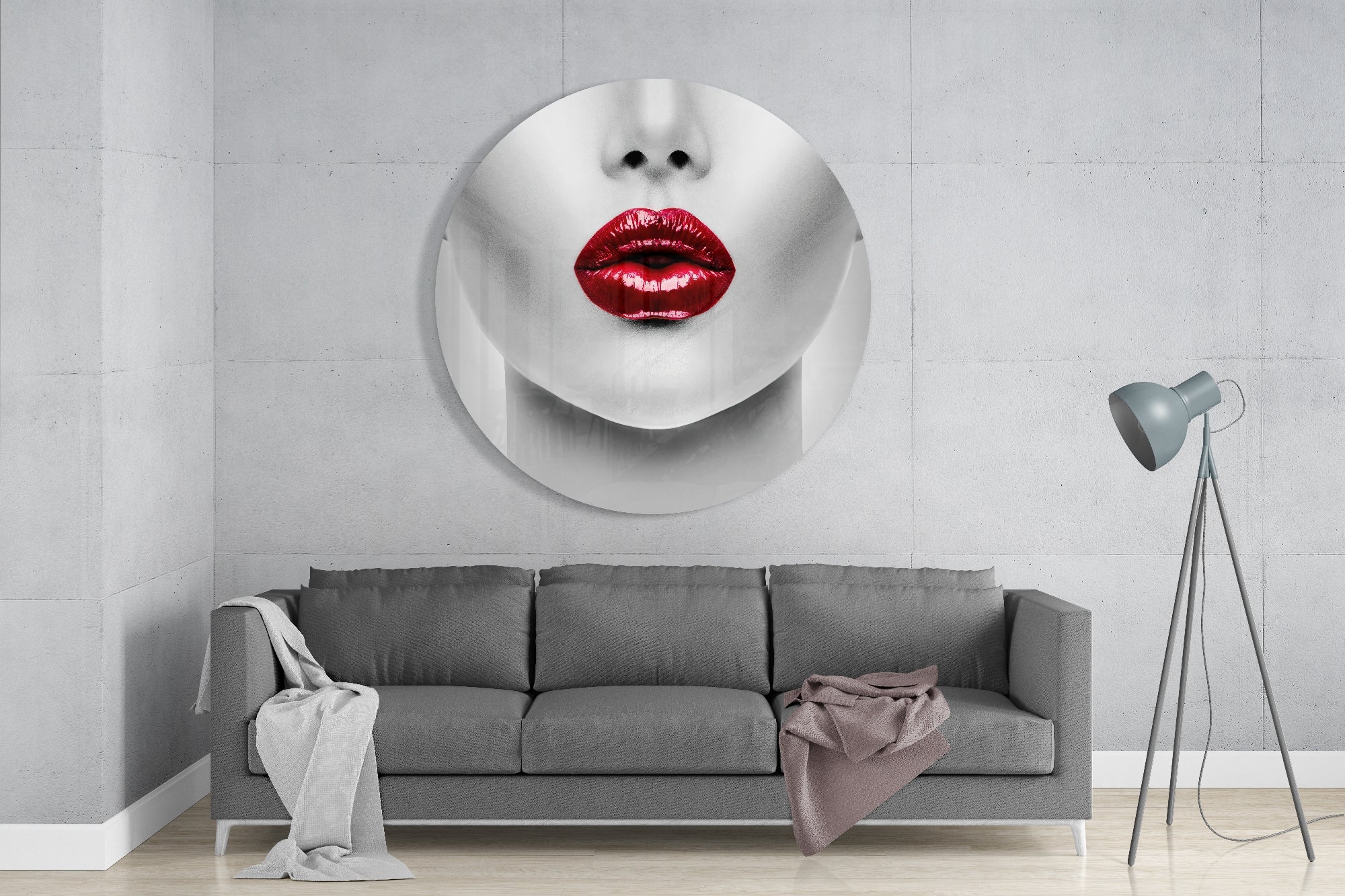 Lips Glass Wall Art - Image 3