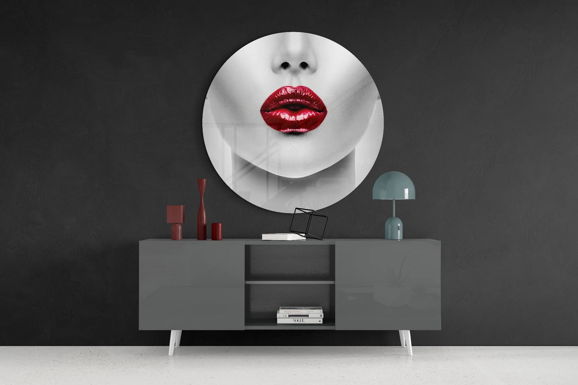 Lips Glass Wall Art - Image 4