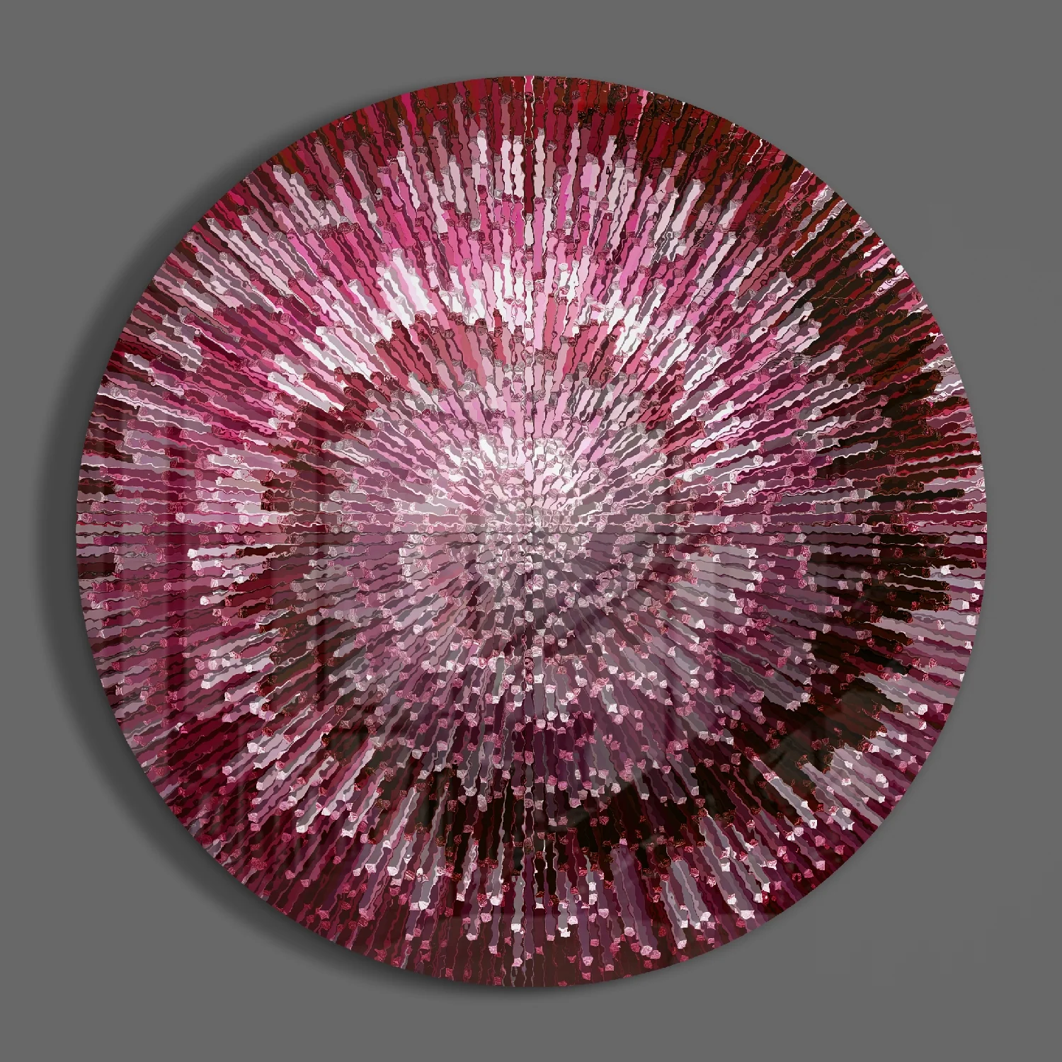 Ruby Helix Glass Wall Art - Image 2
