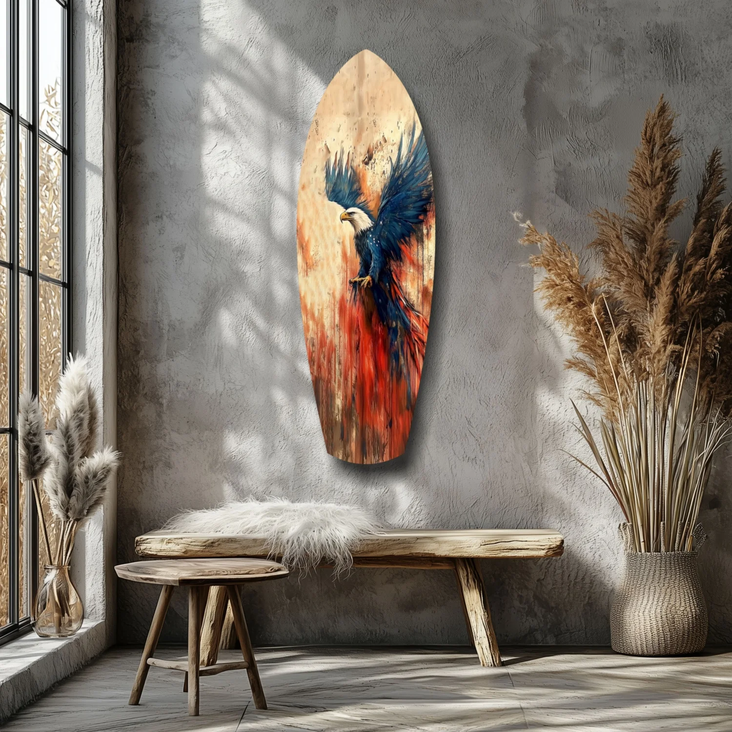 American Eagle Glass Wall Art - Image 7