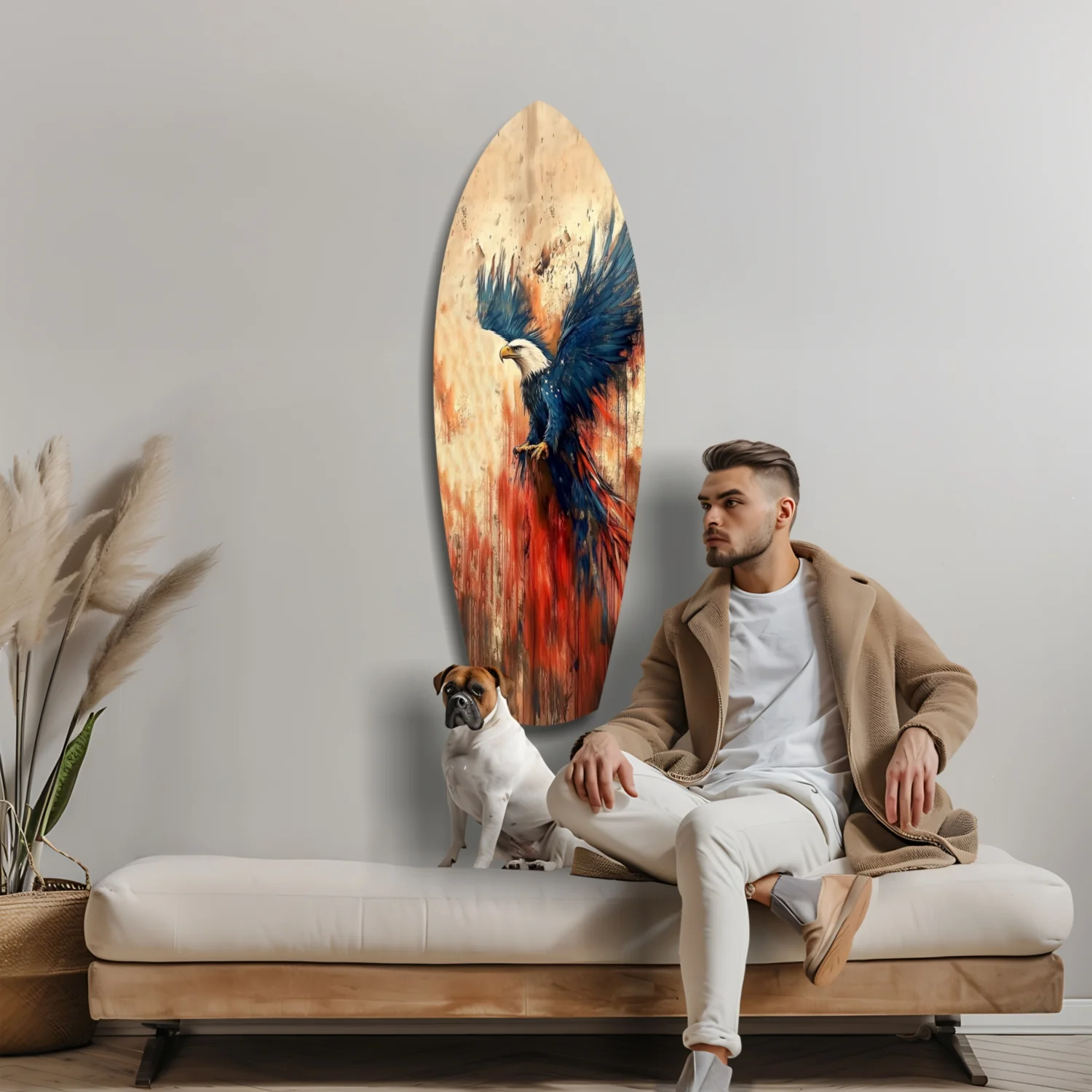 American Eagle Glass Wall Art - Image 9