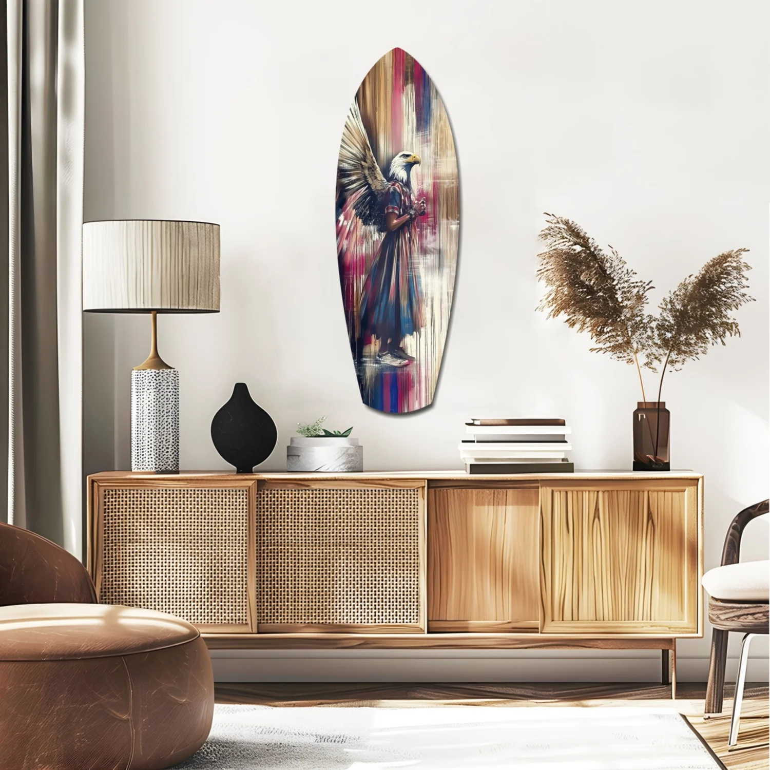 American Eagle Glass Wall Art - Image 2