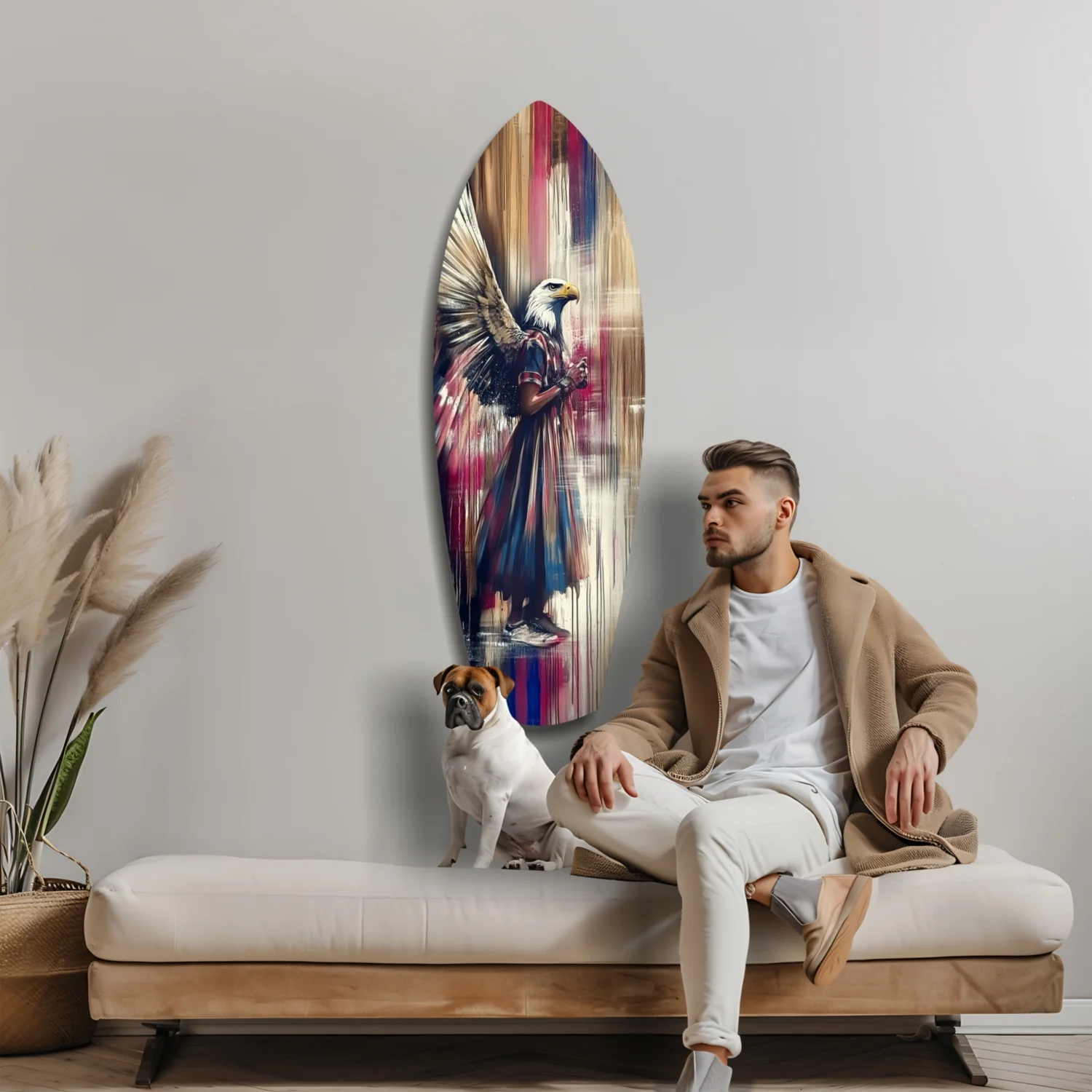 American Eagle Glass Wall Art - Image 8