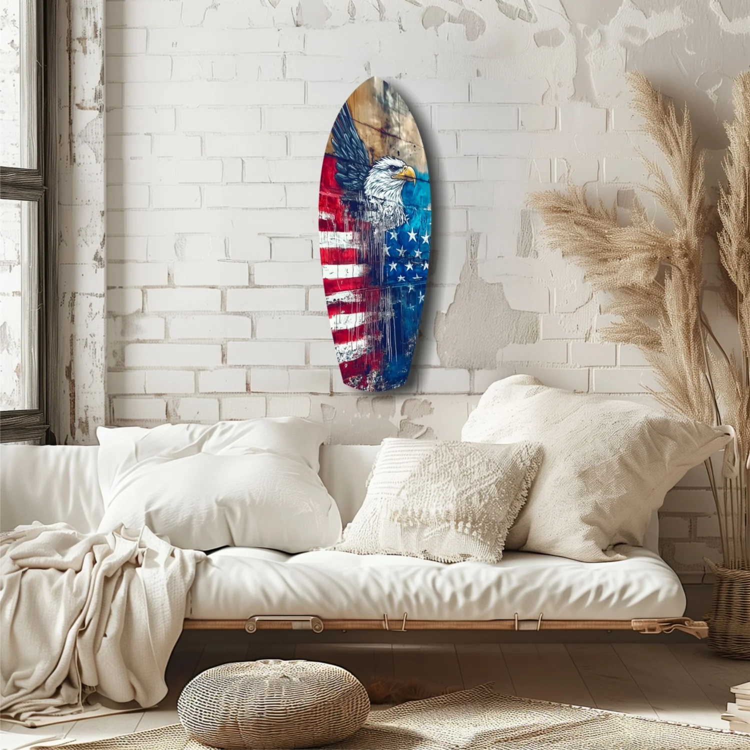 American Eagle Glass Wall Art - Image 6