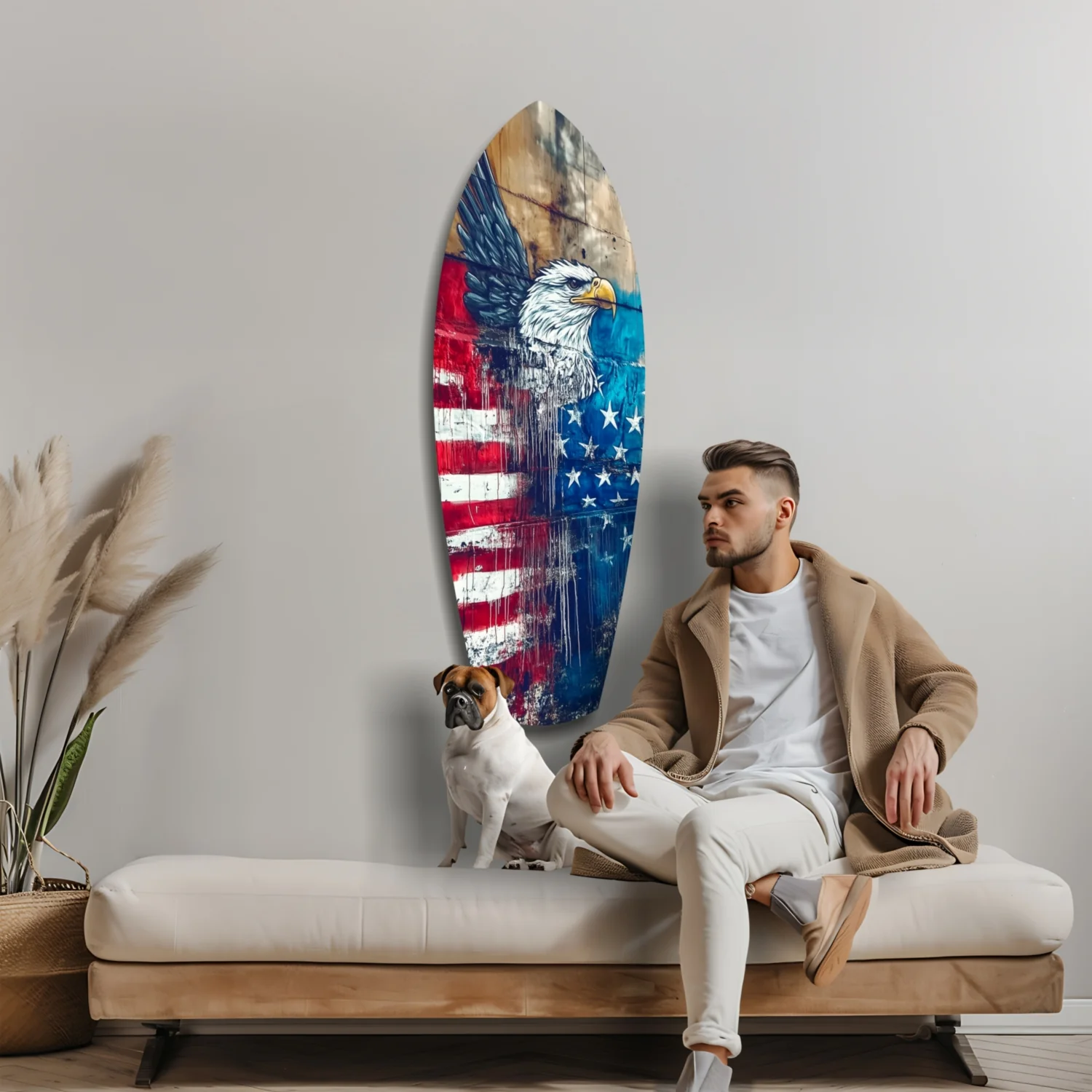 American Eagle Glass Wall Art - Image 8