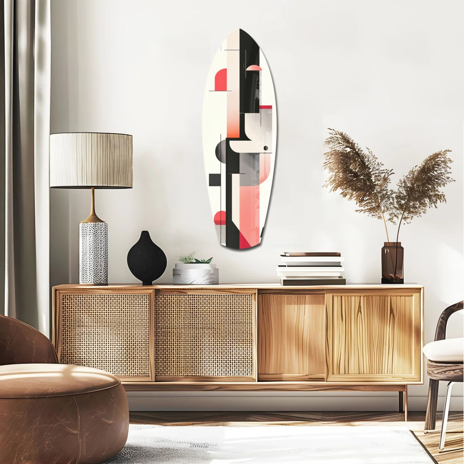 Modern Wave Harmony Glass Wall Art - Image 2