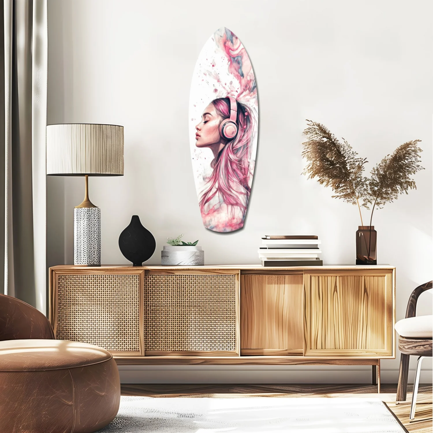 Dreamwave Beats Glass Wall Art - Image 2