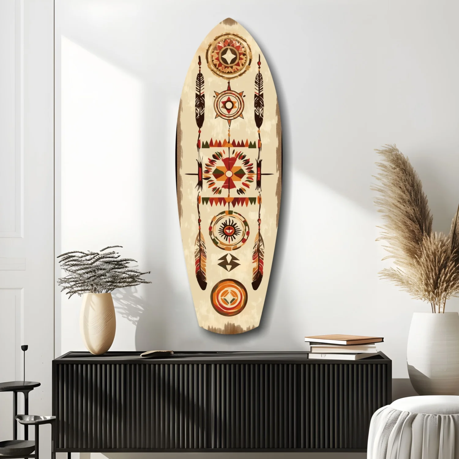 Aztech Patterns Glass Wall Art - Image 9