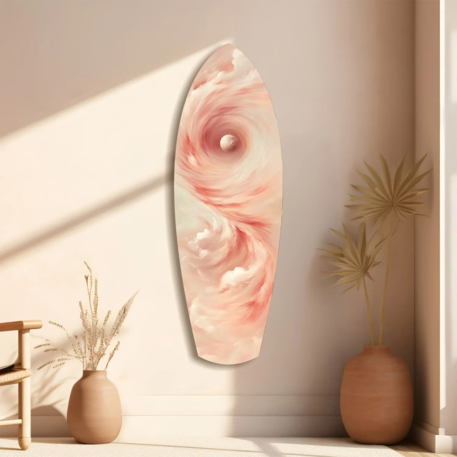 Pinky Swirl Glass Wall Art - Image 10