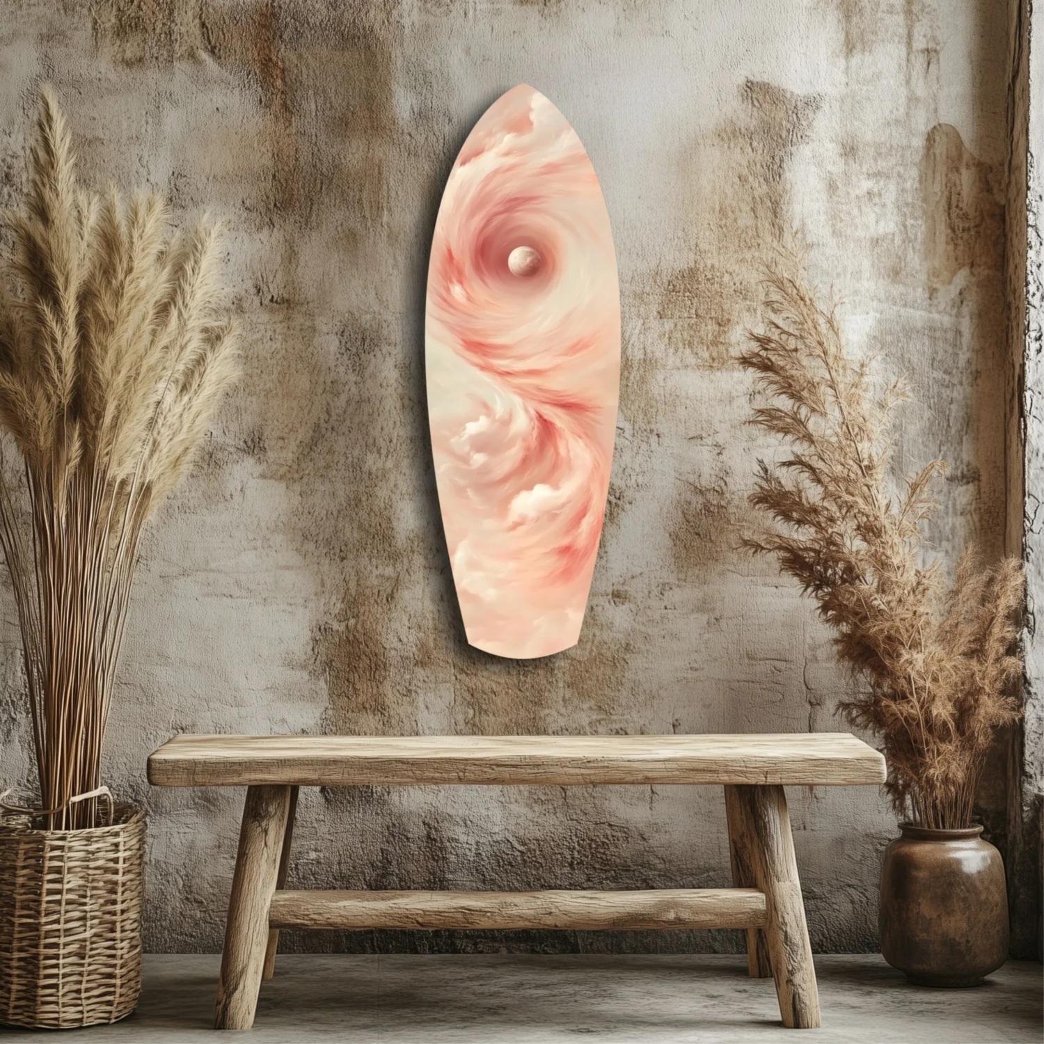 Pinky Swirl Glass Wall Art - Image 3