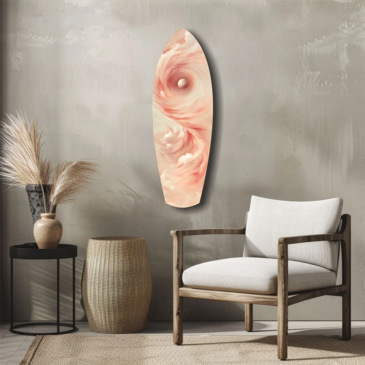 Pinky Swirl Glass Wall Art - Image 5