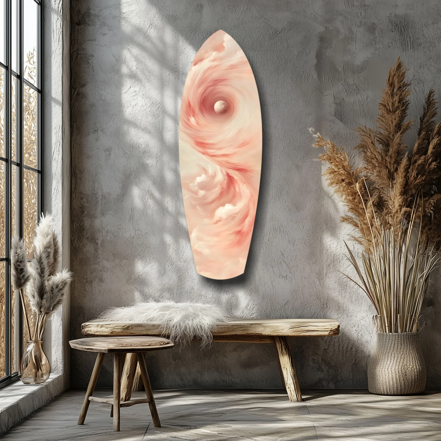 Pinky Swirl Glass Wall Art - Image 7