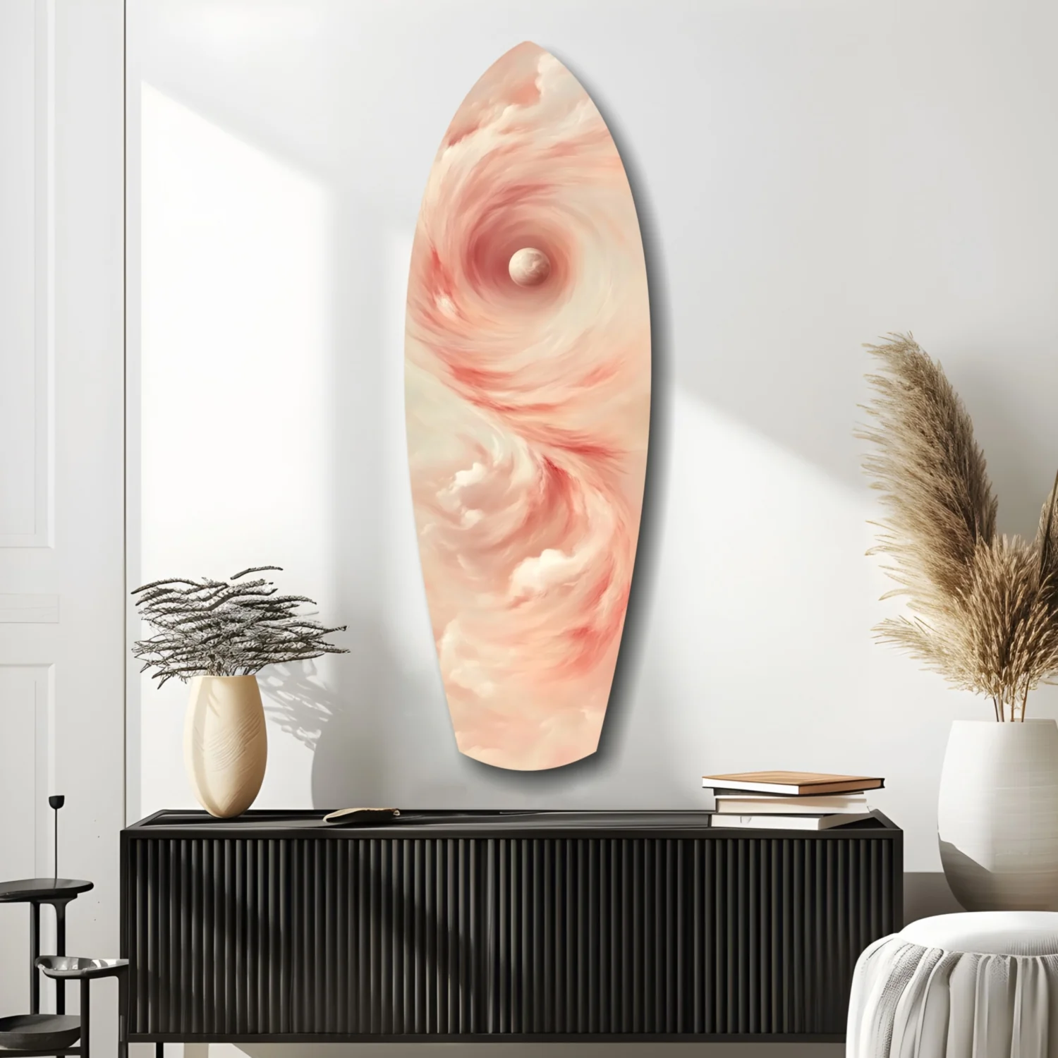 Pinky Swirl Glass Wall Art - Image 9