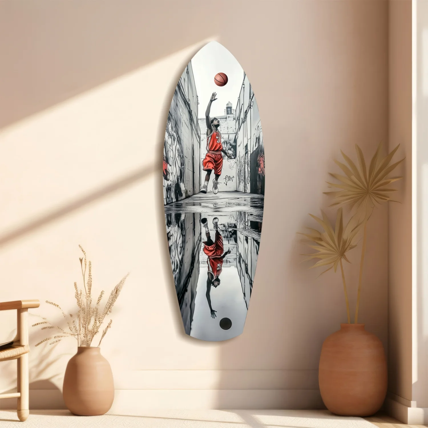 Street Basketball Glass Wall Art - Image 10
