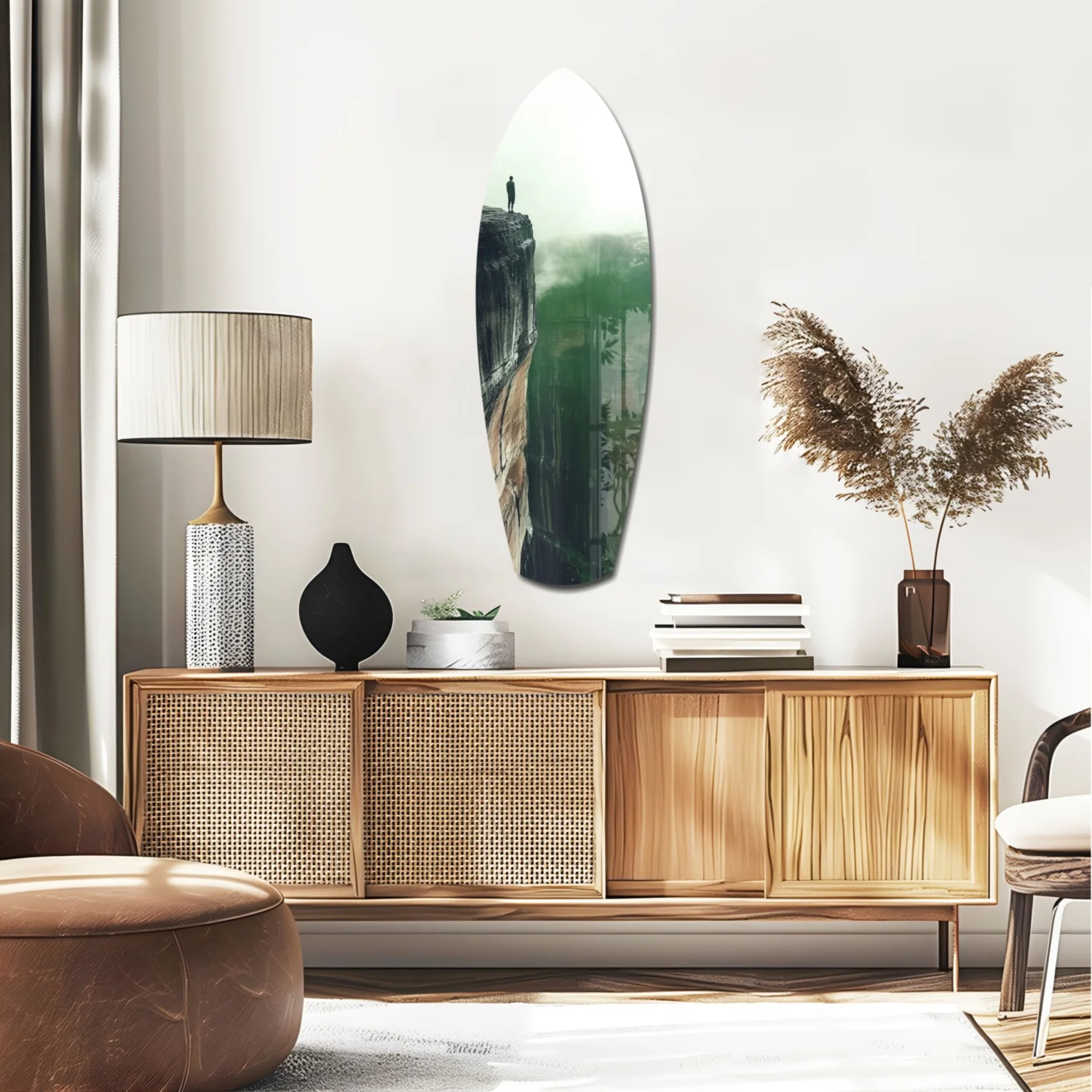 Solitude Glass Wall Art - Image 2