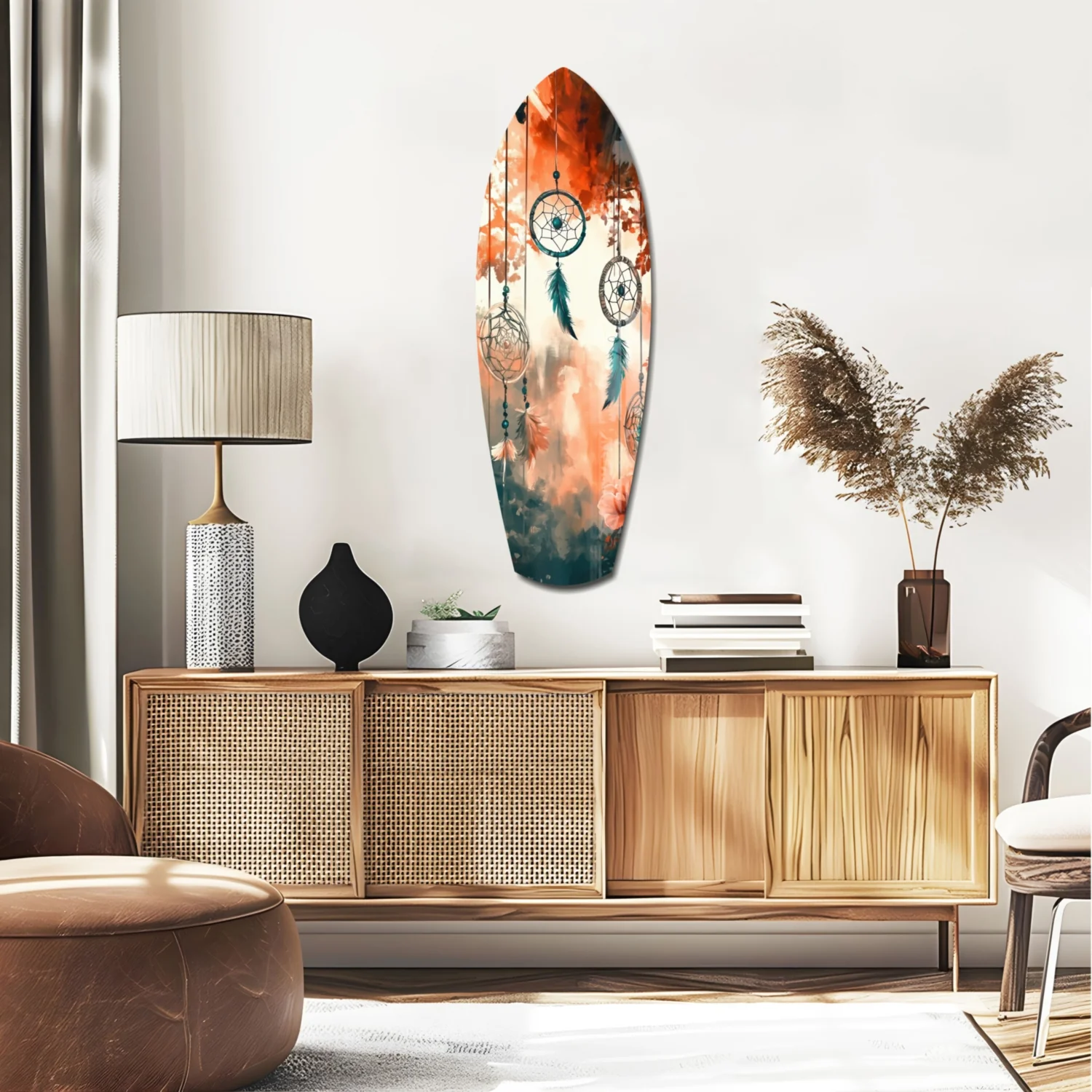 Dreamcatcher Glass Wall Art - Image 2