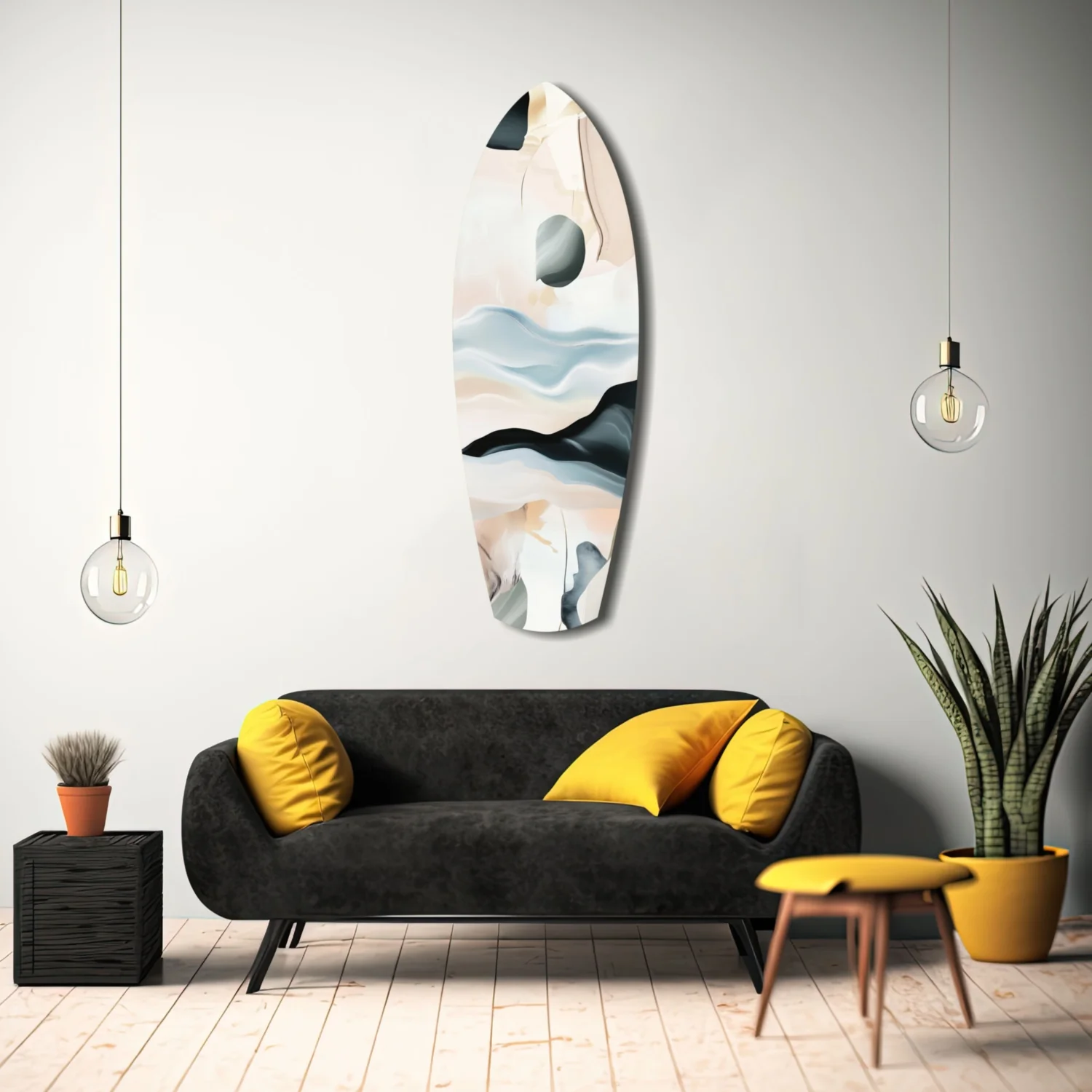 Abstract Sailing Glass Wall Art - Image 11